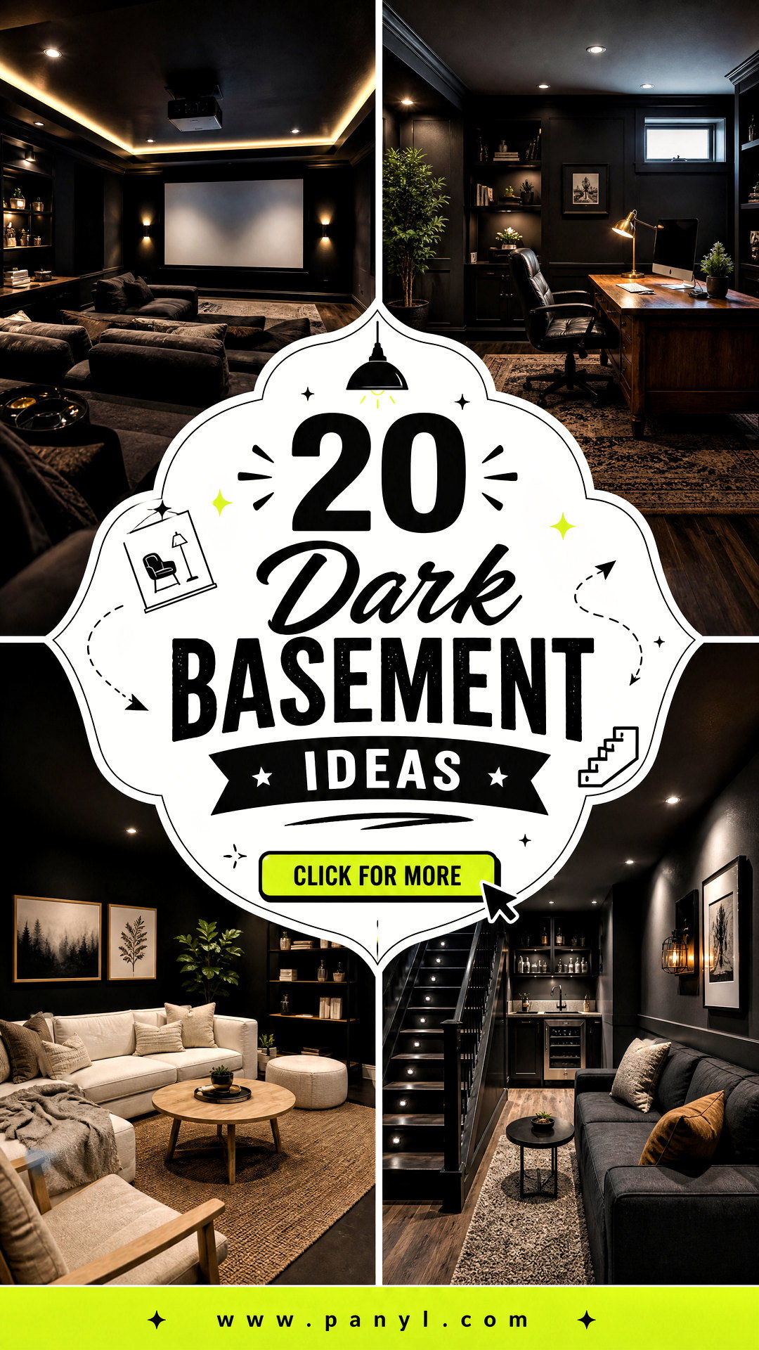 20 Dark Basement Ideas for a Cozy Stylish Modern Retreat - 20 Dark Basement Ideas for a Cozy, Stylish Modern Retreat