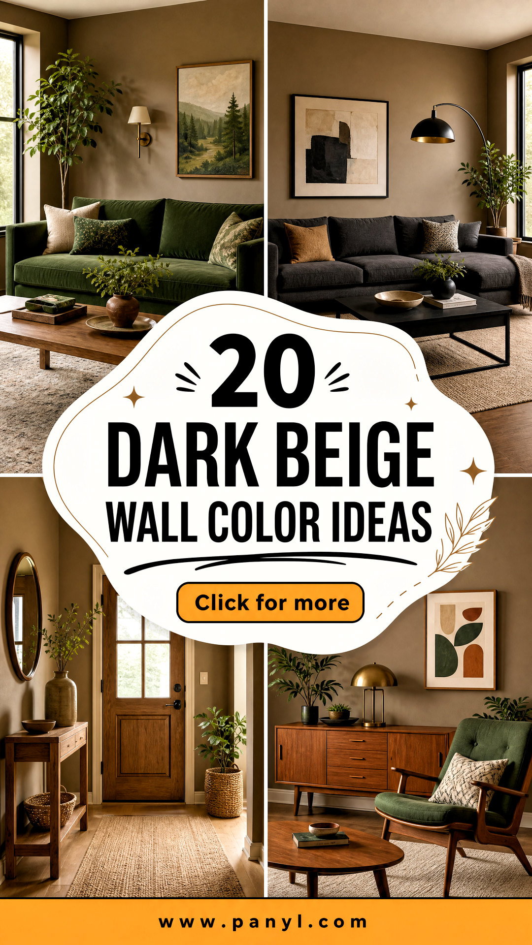 20 Dark Beige Wall Color Ideas for Warm Timeless Rooms - 20 Dark Beige Wall Color Ideas for Warm, Timeless Rooms