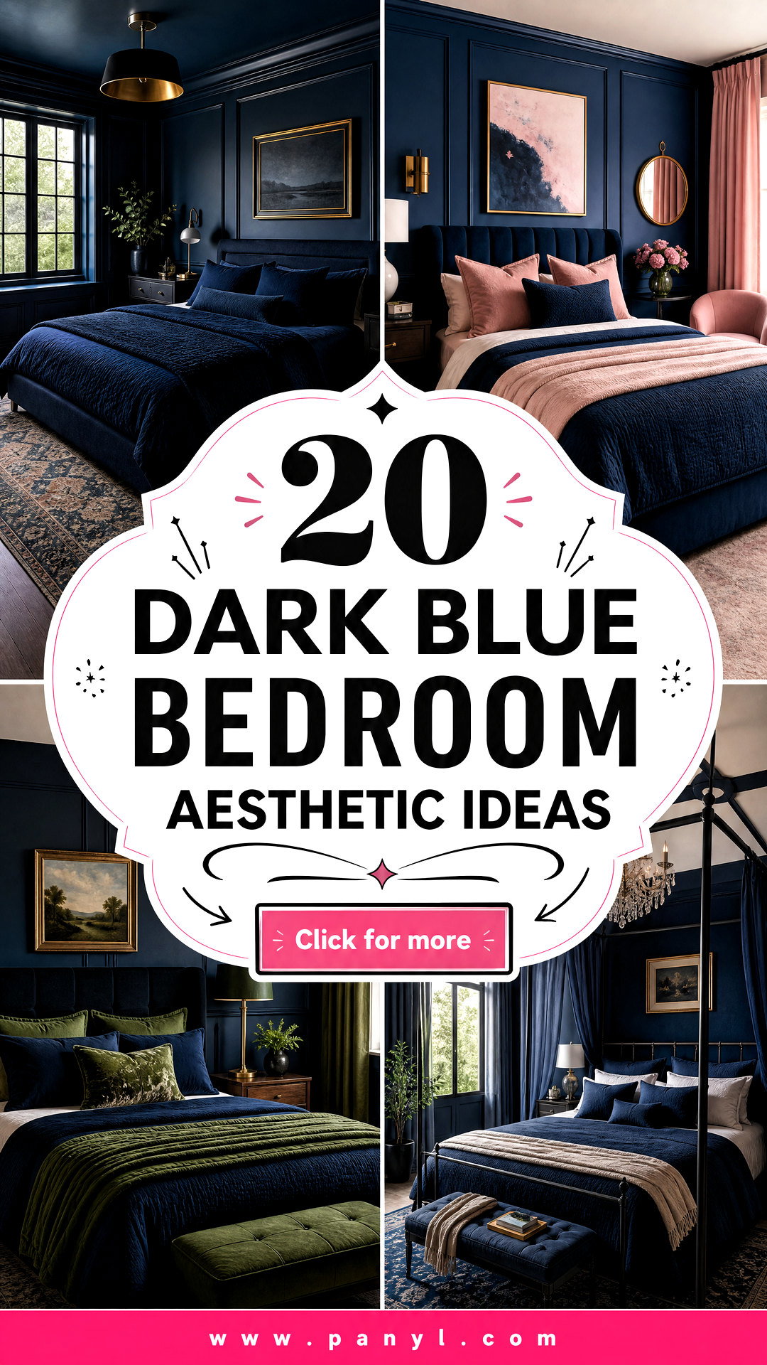 20 Dark Blue Bedroom Aesthetic Ideas for a Moody Retreat - 20 Dark Blue Bedroom Aesthetic Ideas for a Moody Retreat