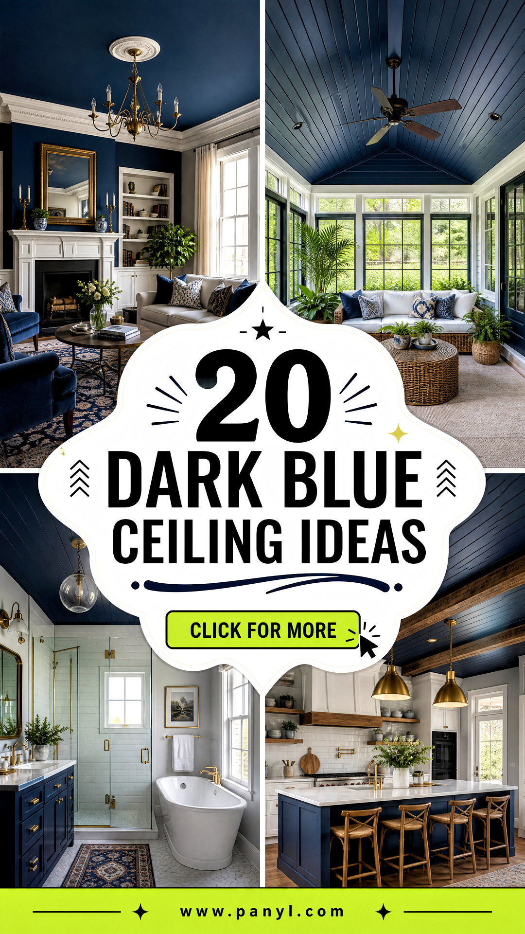 20 Dark Blue Ceiling Ideas That Add Drama Without Feeling Heavy - 20 Dark Blue Ceiling Ideas That Add Drama Without Feeling Heavy