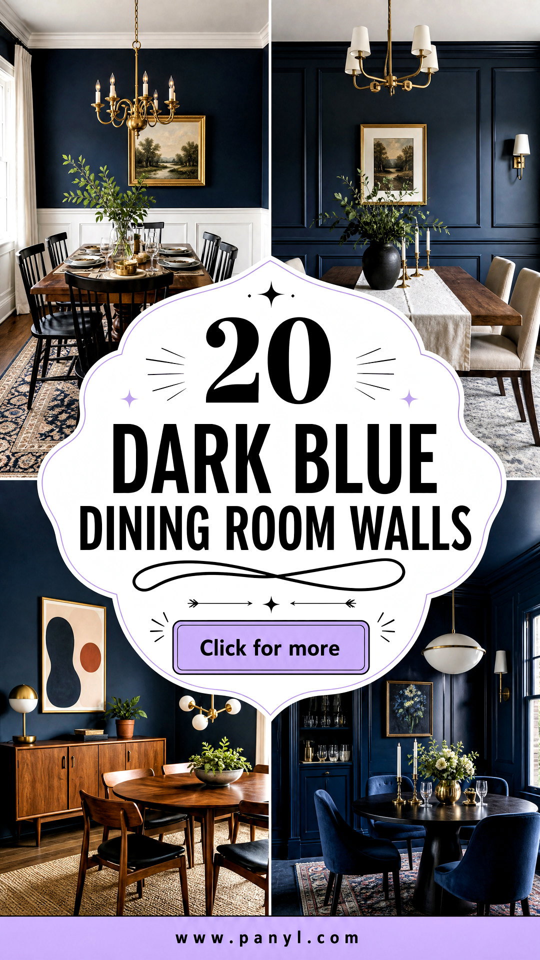 20 Dark Blue Dining Room Walls for an Elegant Intimate Space - 20 Dark Blue Dining Room Walls for an Elegant, Intimate Space
