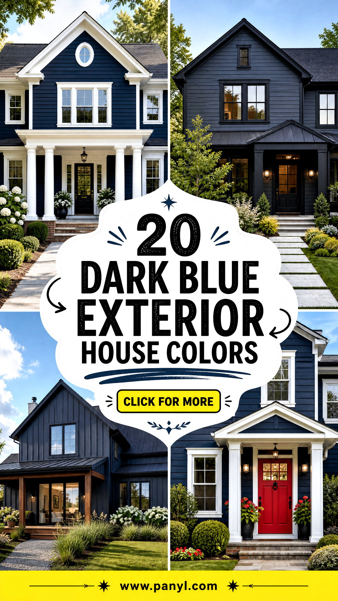 20 Dark Blue Exterior House Colors With Timeless Curb Appeal - 20 Dark Blue Exterior House Colors With Timeless Curb Appeal