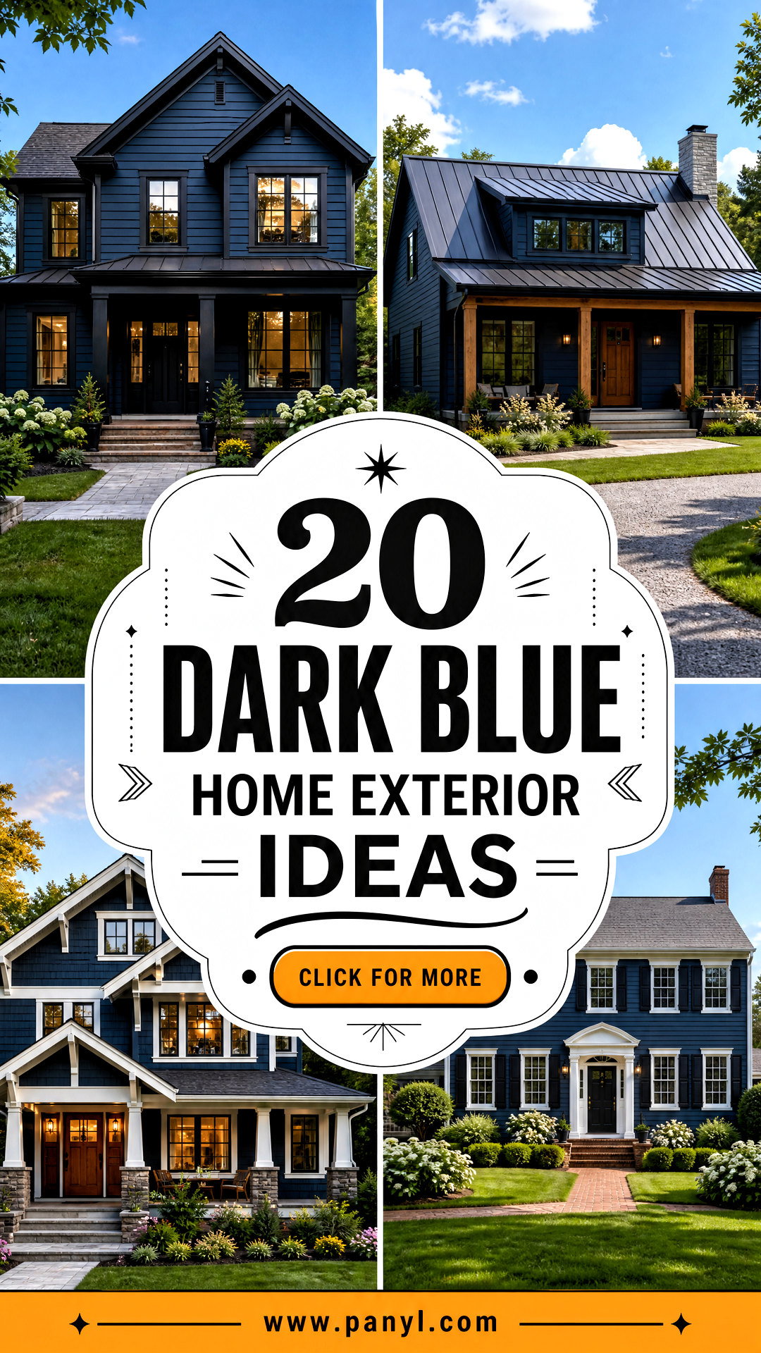 20 Dark Blue Home Exterior Ideas With Timeless Curb Appeal - 20 Dark Blue Home Exterior Ideas With Timeless Curb Appeal