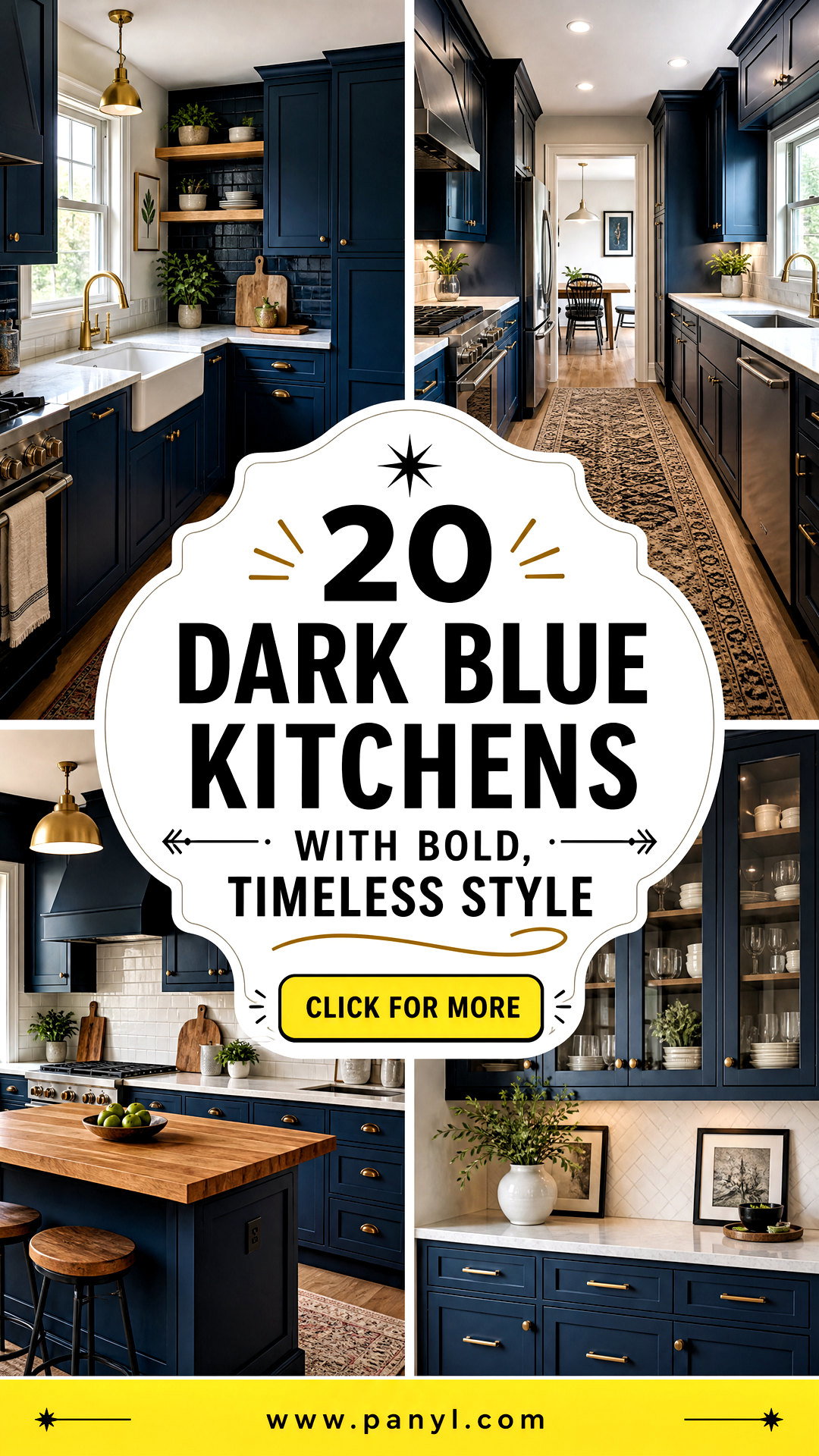 20 Dark Blue Kitchens With Bold Timeless Style for Modern Homes - 20 Dark Blue Kitchens With Bold, Timeless Style for Modern Homes