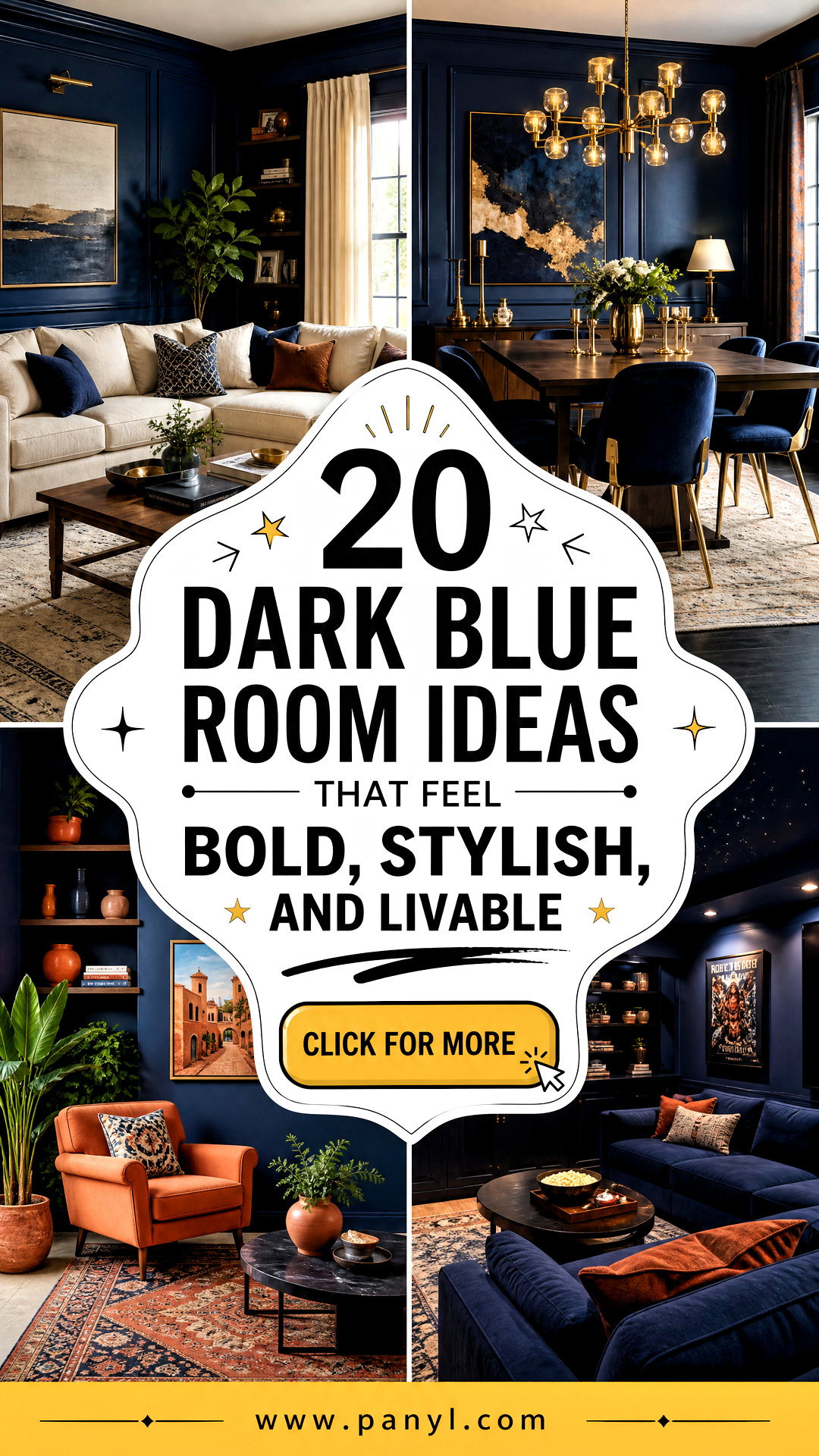 20 Dark Blue Room Ideas That Feel Bold Stylish and Livable - 20 Dark Blue Room Ideas That Feel Bold, Stylish, and Livable