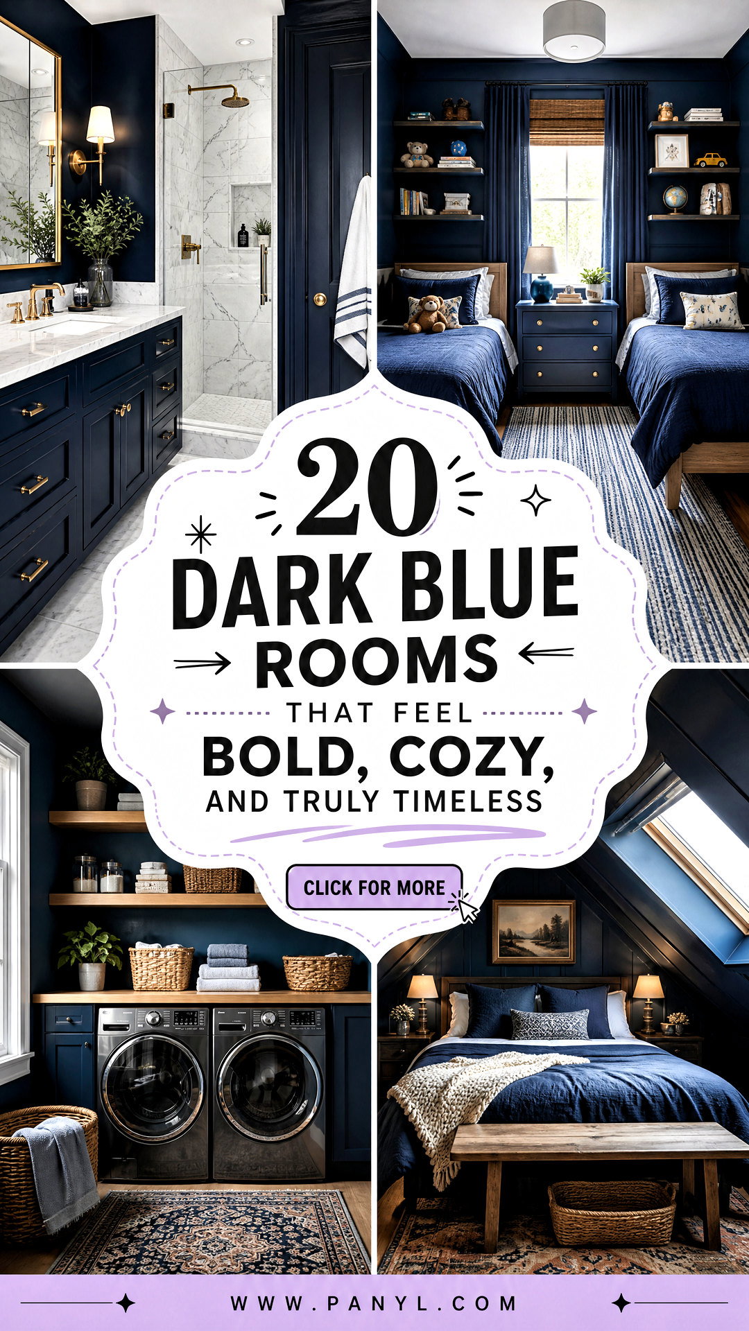 20 Dark Blue Rooms That Feel Bold Cozy and Truly Timeless - 20 Dark Blue Rooms That Feel Bold, Cozy, and Truly Timeless