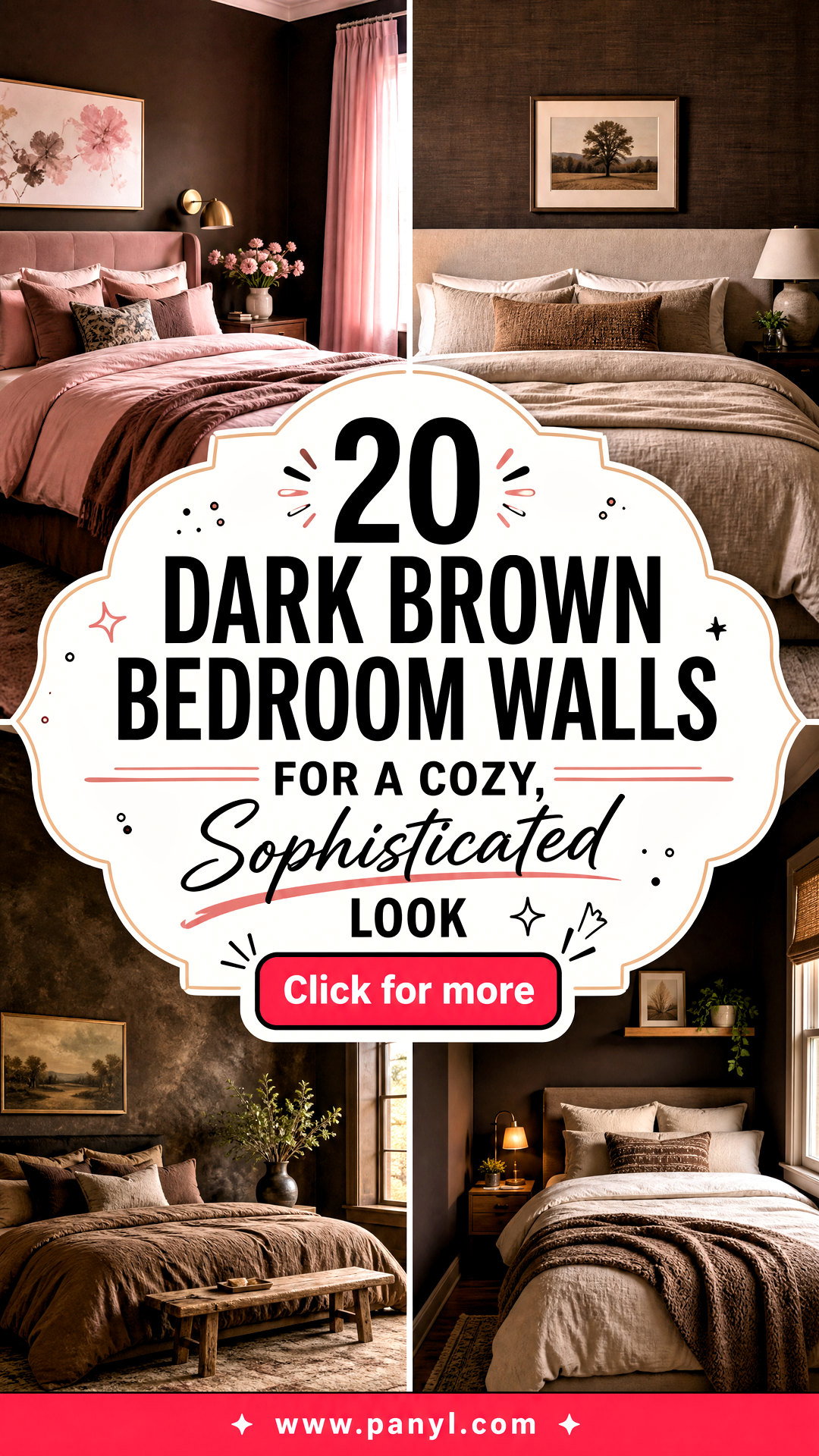 20 Dark Brown Bedroom Walls for a Cozy Sophisticated Look - 20 Dark Brown Bedroom Walls for a Cozy, Sophisticated Look