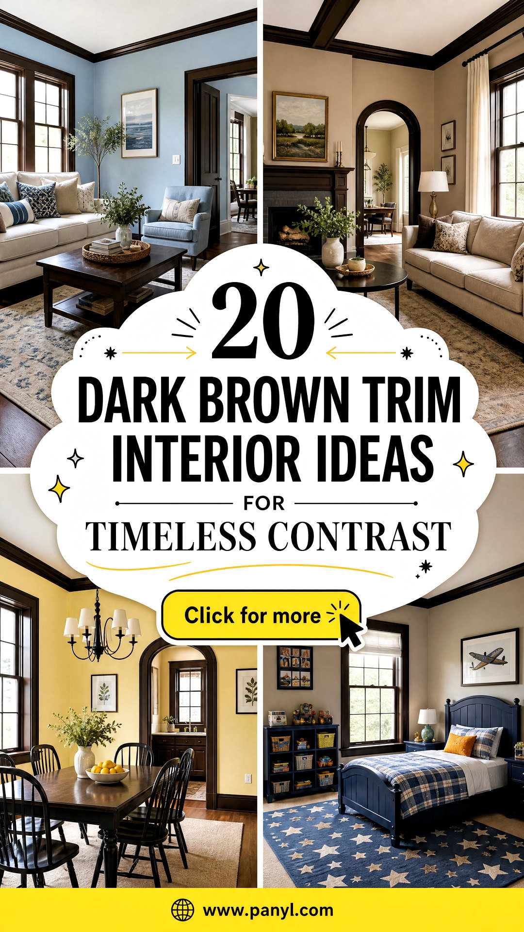 20 Dark Brown Trim Interior Ideas for Timeless Contrast - 20 Dark Brown Trim Interior Ideas for Timeless Contrast