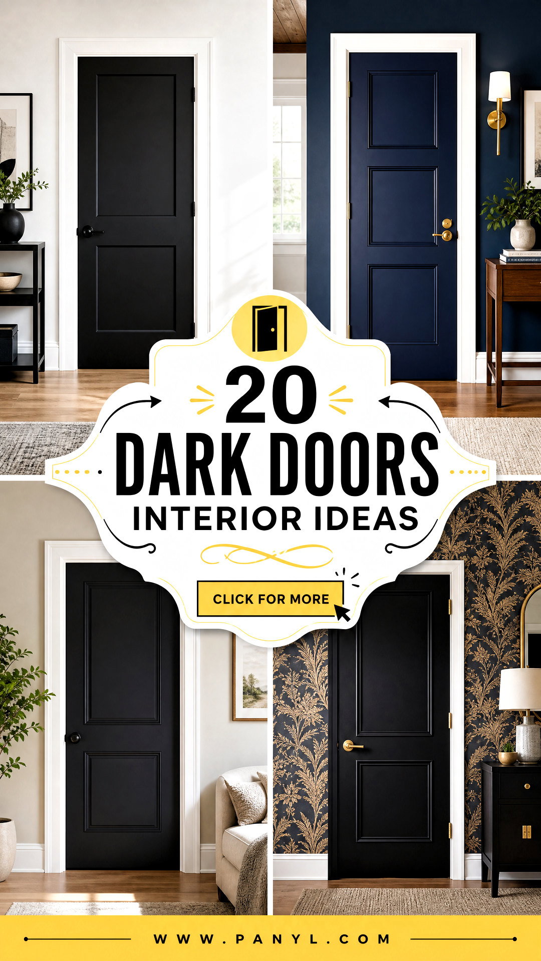 20 Dark Doors Interior Ideas for a Bold Polished Home Look - 20 Dark Doors Interior Ideas for a Bold, Polished Home Look