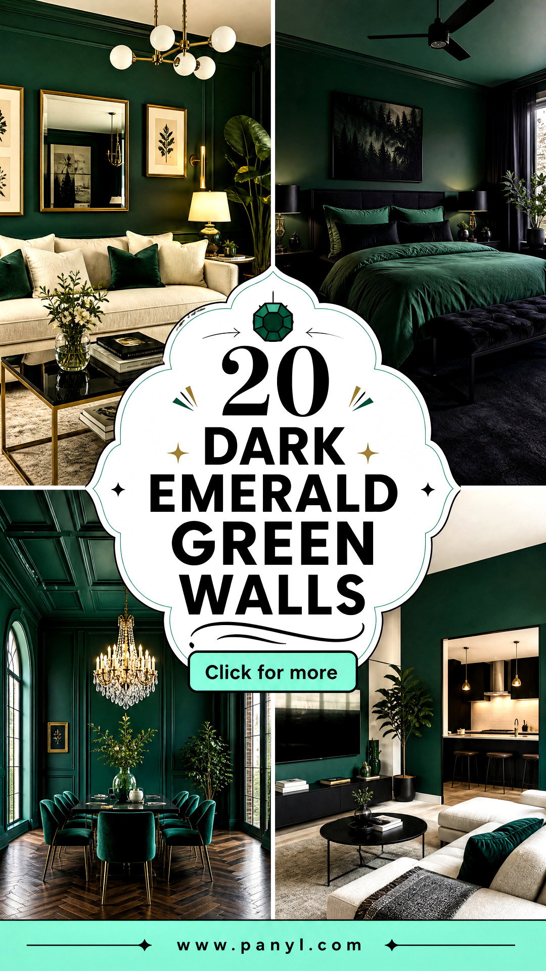 20 Dark Emerald Green Walls for a Luxe Dramatic Look - 20 Dark Emerald Green Walls for a Luxe, Dramatic Look