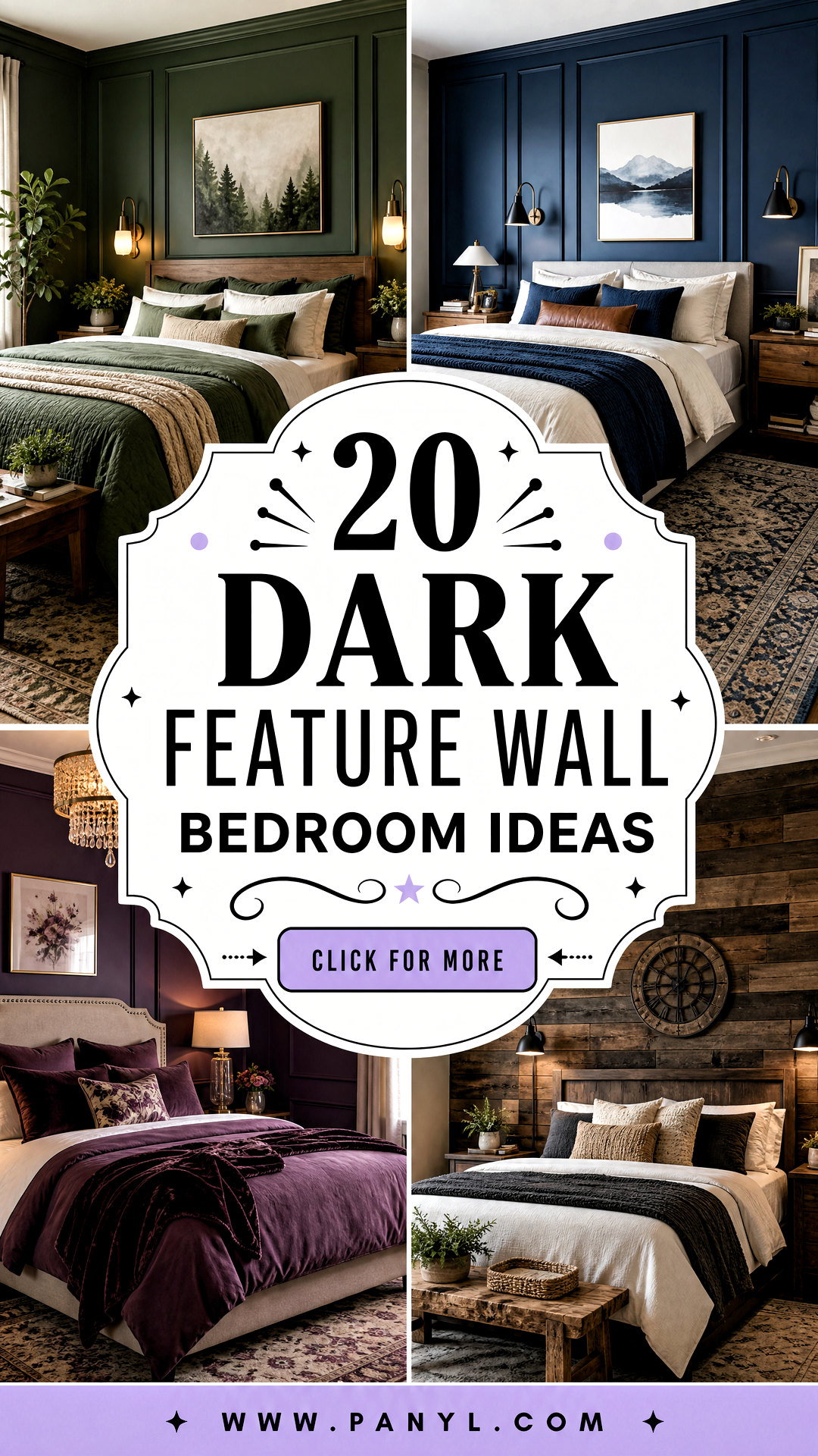 20 Dark Feature Wall Bedroom Ideas for a Dramatic Retreat - 20 Dark Feature Wall Bedroom Ideas for a Dramatic Retreat