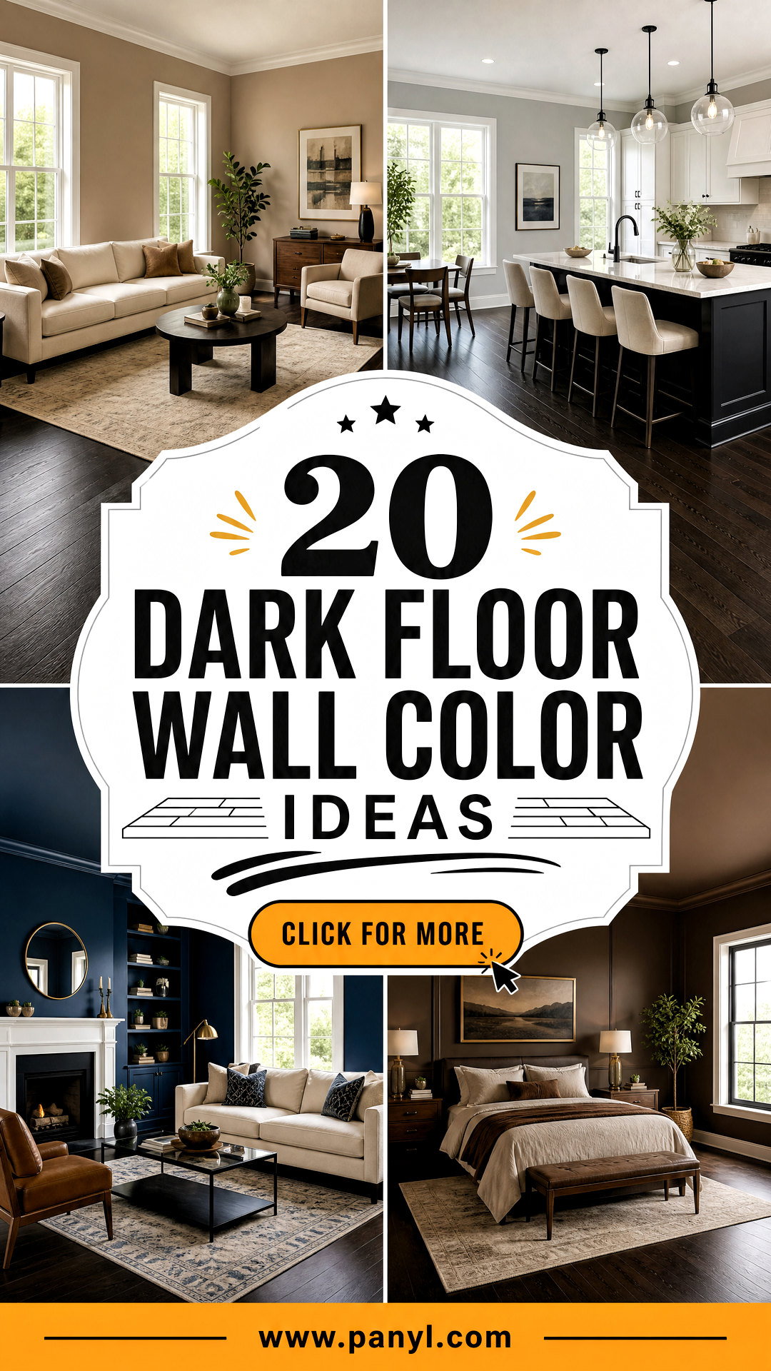 20 Dark Floor Wall Color Ideas for a Balanced Stylish Home - 20 Dark Floor Wall Color Ideas for a Balanced, Stylish Home