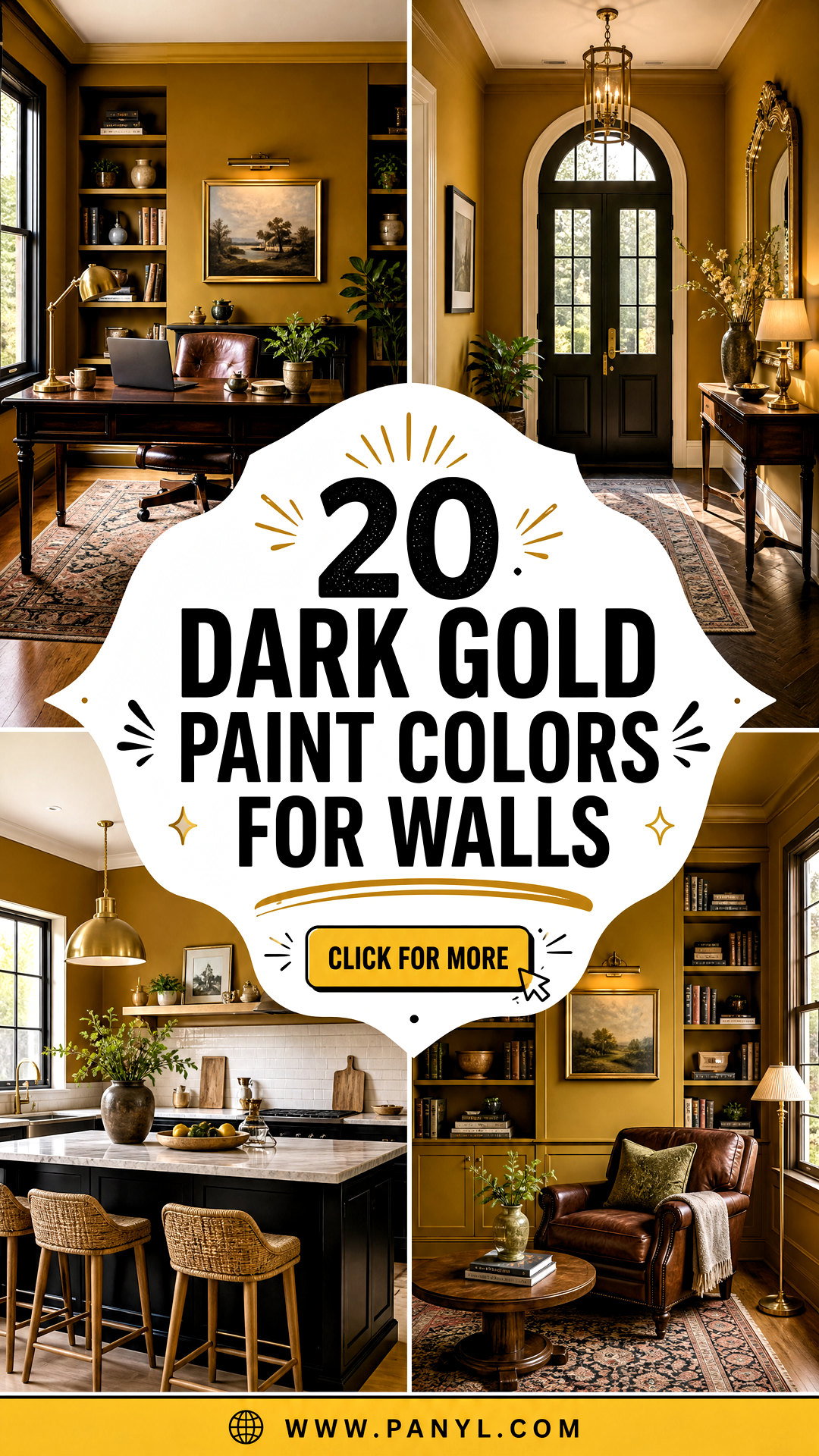20 Dark Gold Paint Colors for Walls That Feel Luxurious - 20 Dark Gold Paint Colors for Walls That Feel Luxurious