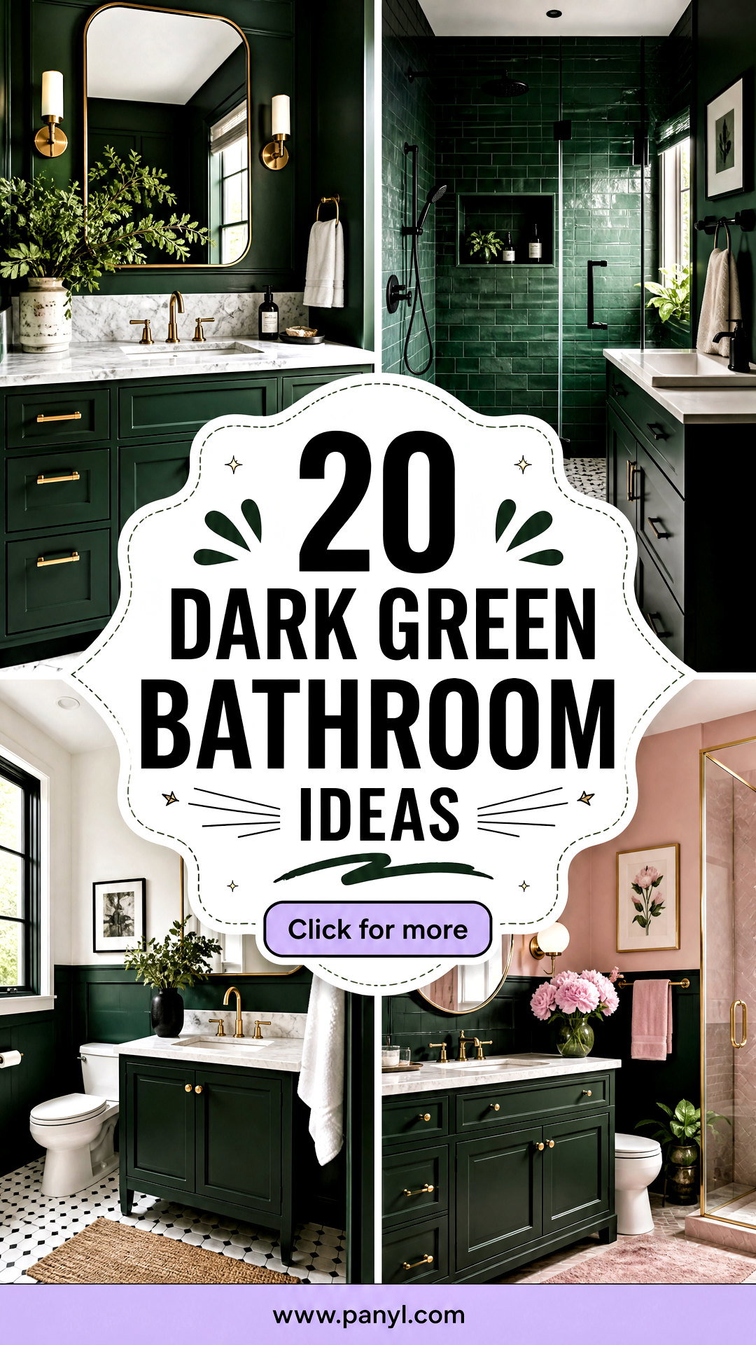 20 Dark Green Bathroom Ideas for a Serene Spa-Like Retreat - 20 Dark Green Bathroom Ideas for a Serene Spa-Like Retreat