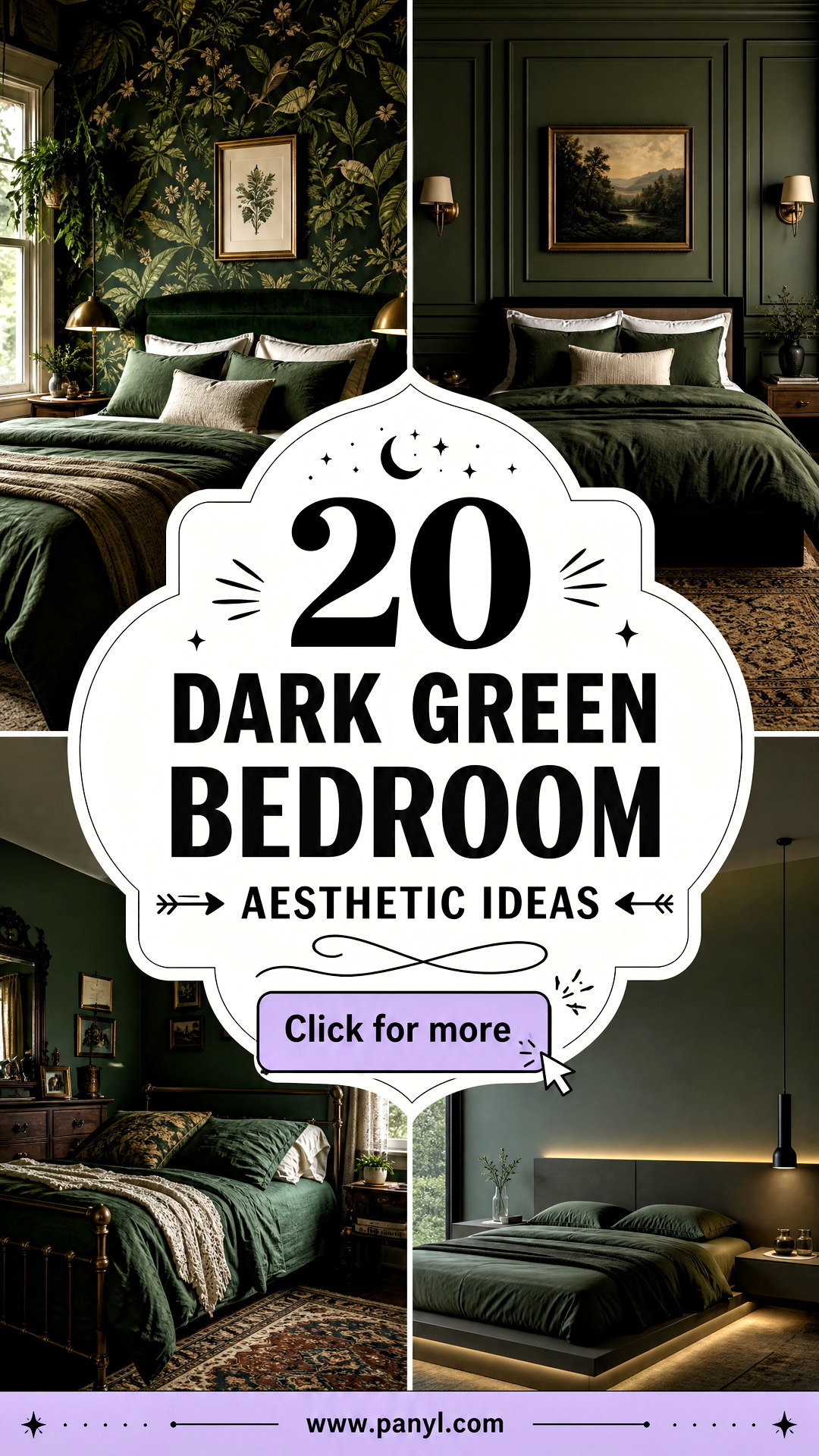 20 Dark Green Bedroom Aesthetic Ideas for a Dreamy Retreat - 20 Dark Green Bedroom Aesthetic Ideas for a Dreamy Retreat