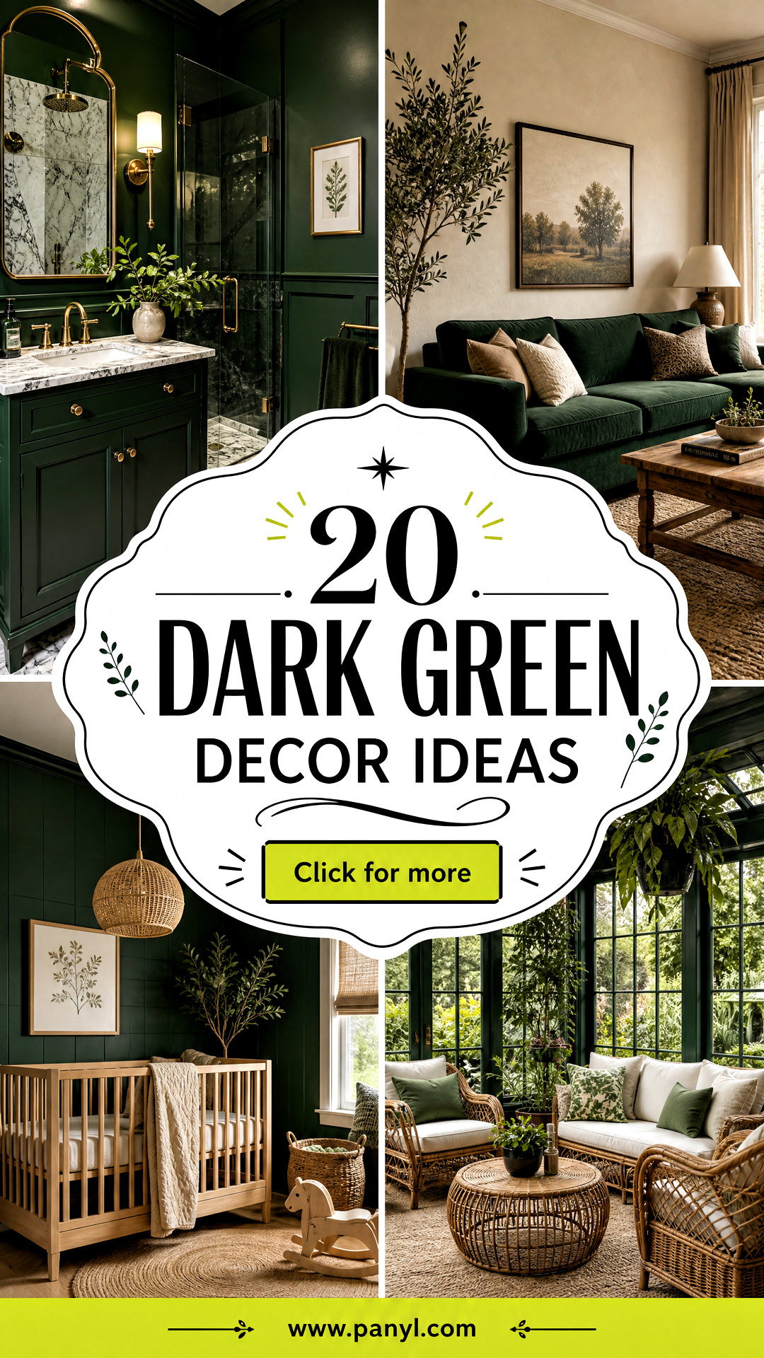 20 Dark Green Decor Ideas for a Rich Sophisticated Home - 20 Dark Green Decor Ideas for a Rich, Sophisticated Home