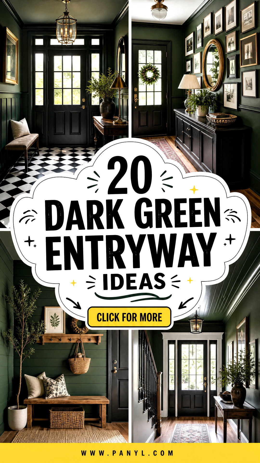 20 Dark Green Entryway Ideas for a Memorable First Impression - 20 Dark Green Entryway Ideas for a Memorable First Impression