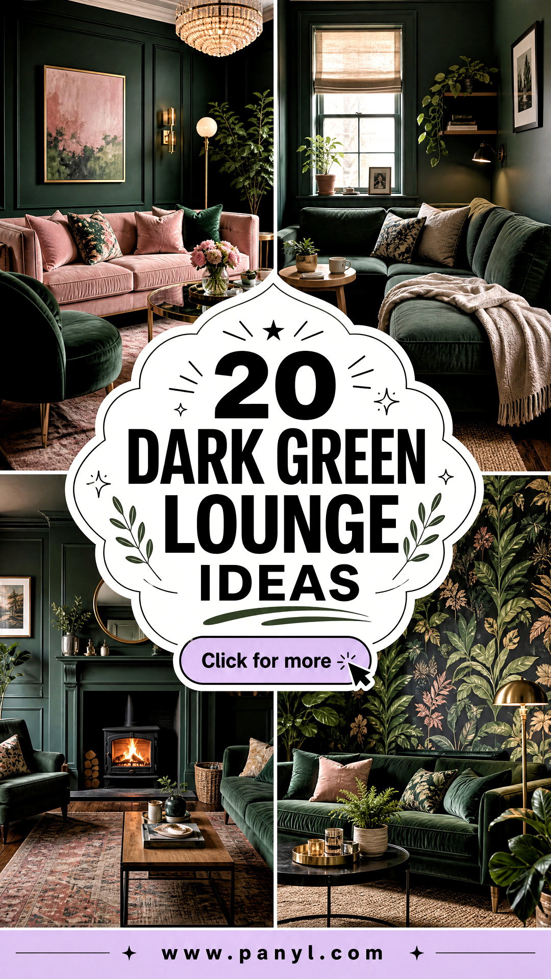 20 Dark Green Lounge Ideas for a Cozy Sophisticated Space - 20 Dark Green Lounge Ideas for a Cozy, Sophisticated Space