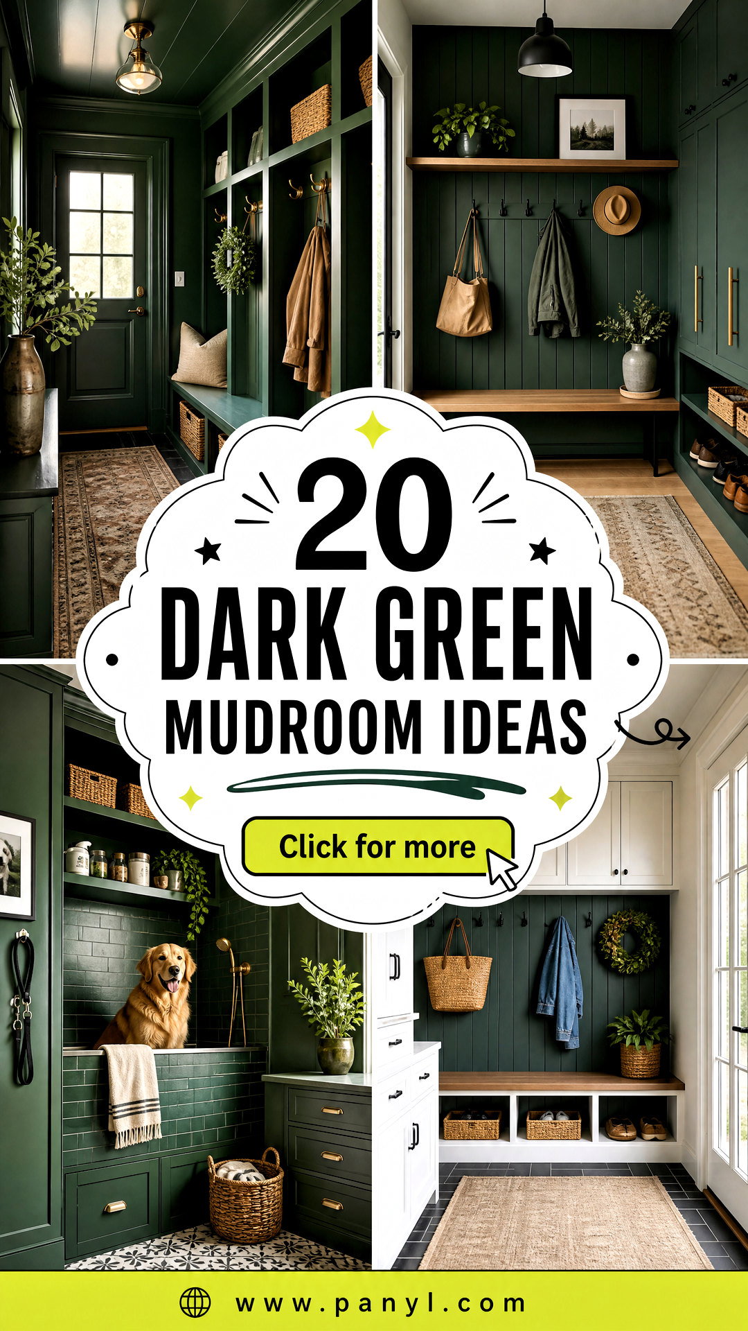 20 Dark Green Mudroom Ideas for a Stylish Organized Entry - 20 Dark Green Mudroom Ideas for a Stylish, Organized Entry