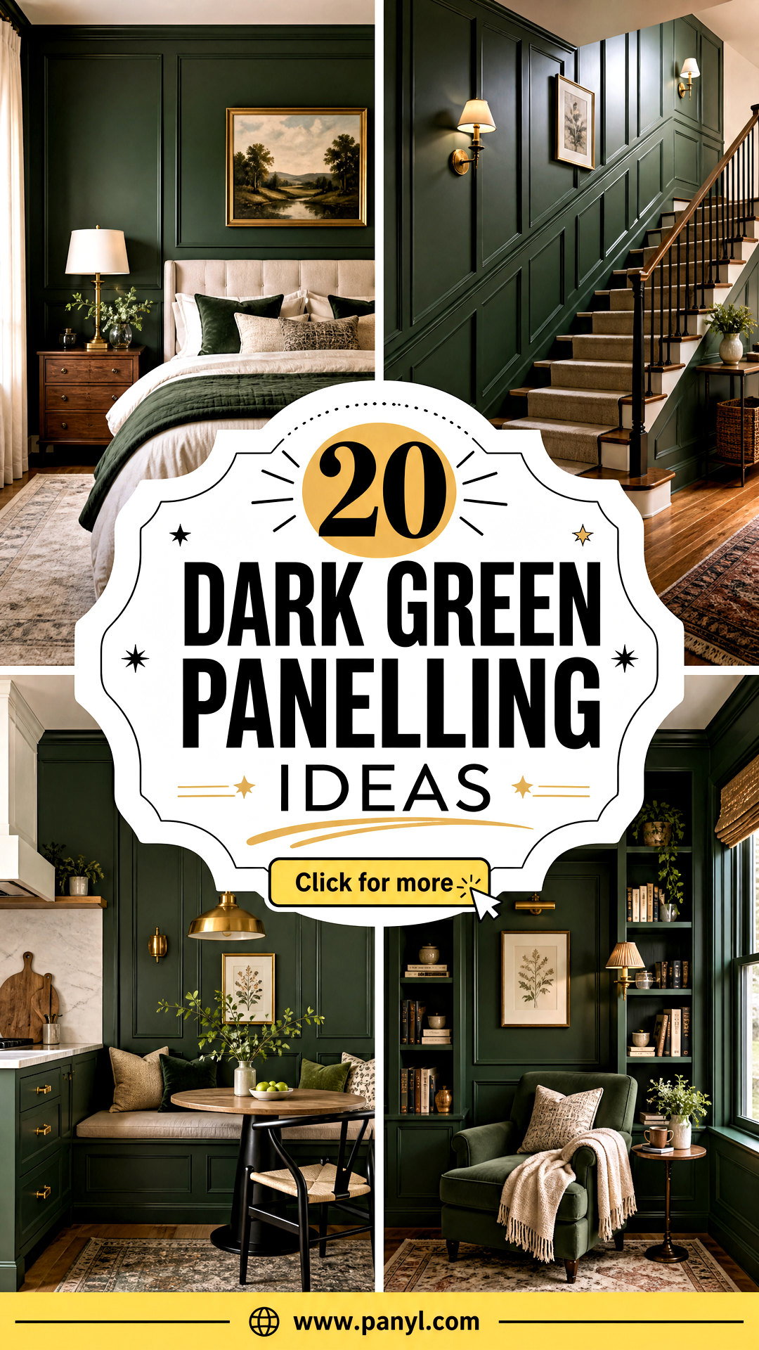 20 Dark Green Panelling Ideas for Rich Timeless Home Style - 20 Dark Green Panelling Ideas for Rich, Timeless Home Style