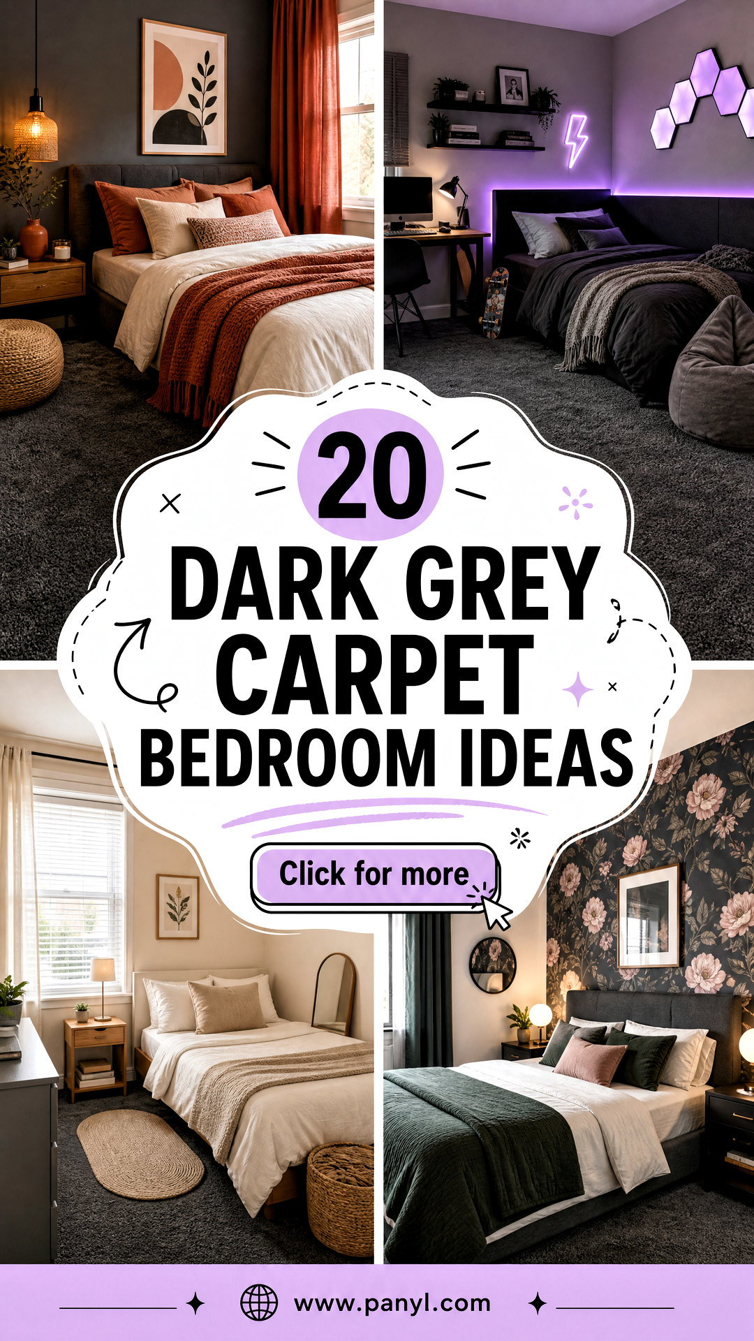 20 Dark Grey Carpet Bedroom Ideas Cozy Looks for Better Sleep - 20 Dark Grey Carpet Bedroom Ideas: Cozy Looks for Better Sleep