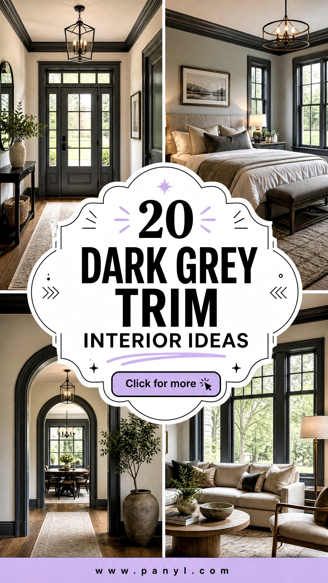 20 Dark Grey Trim Interior Ideas for a Bold Polished Home - 20 Dark Grey Trim Interior Ideas for a Bold, Polished Home