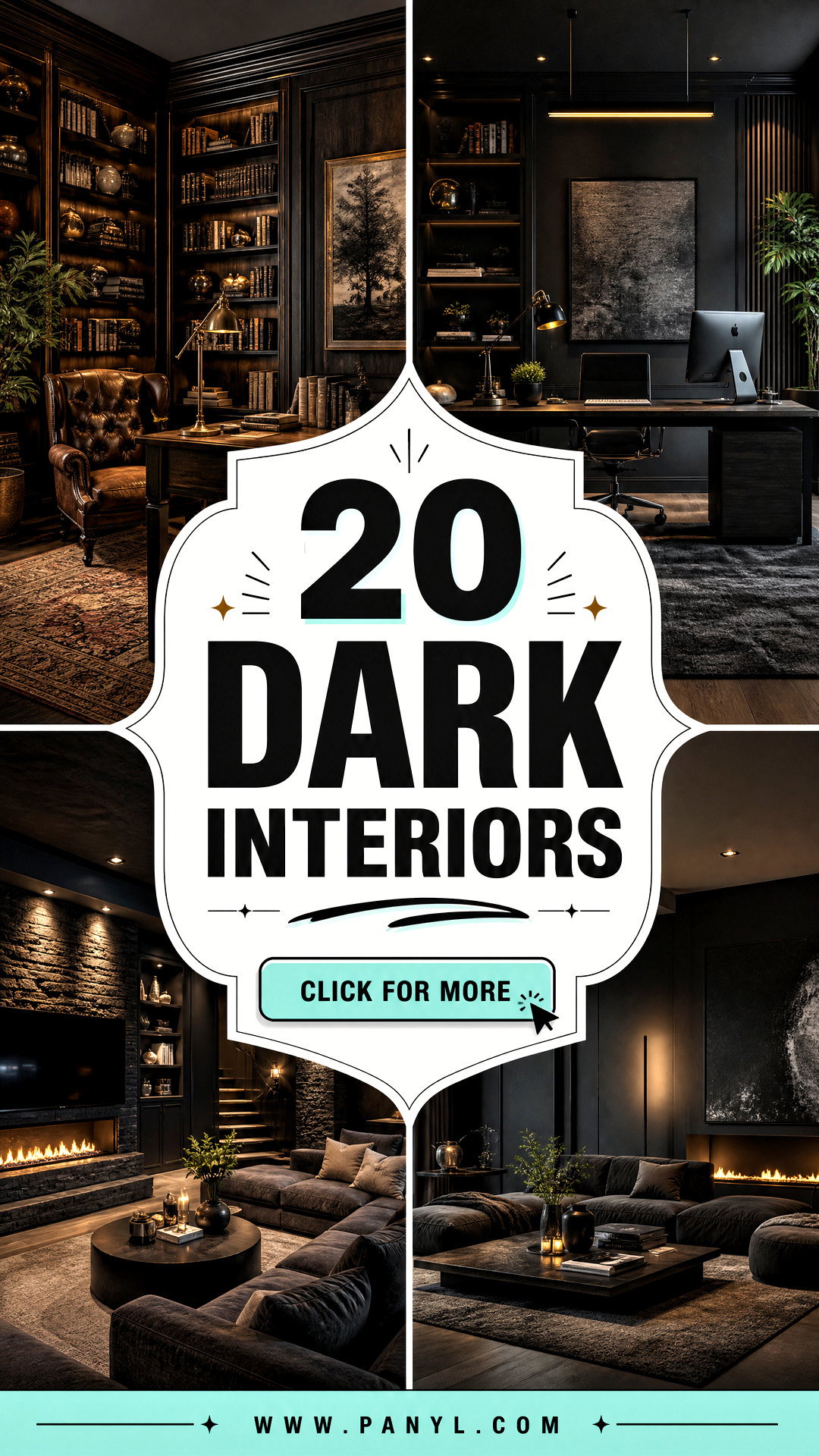 20 Dark Interiors That Feel Cozy Sophisticated and Modern - 20 Dark Interiors That Feel Cozy, Sophisticated, and Modern