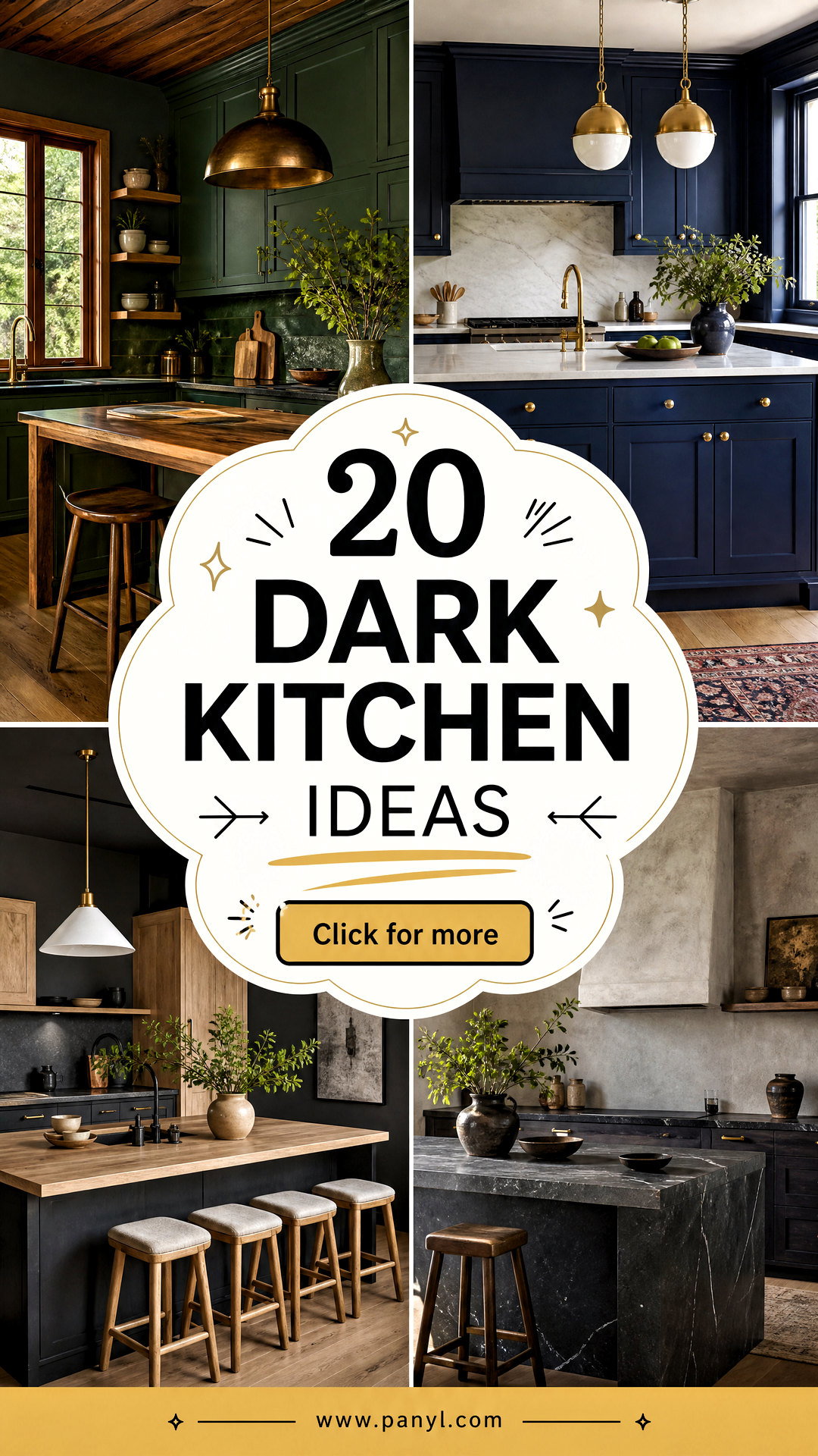 20 Dark Kitchen Ideas for a Cozy High-End Transformation - 20 Dark Kitchen Ideas for a Cozy, High-End Transformation