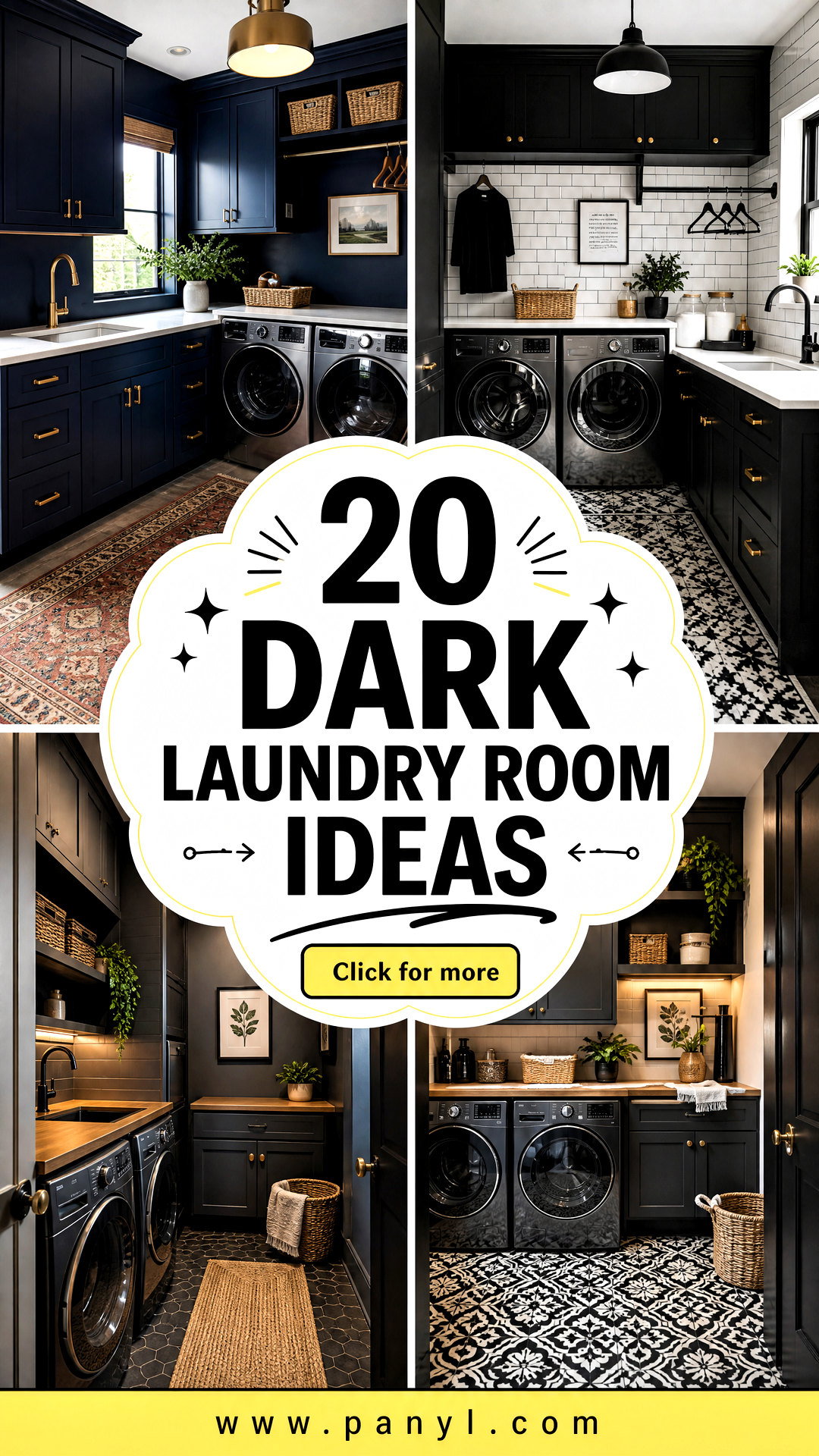 20 Dark Laundry Room Ideas for a Chic Practical Makeover - 20 Dark Laundry Room Ideas for a Chic, Practical Makeover