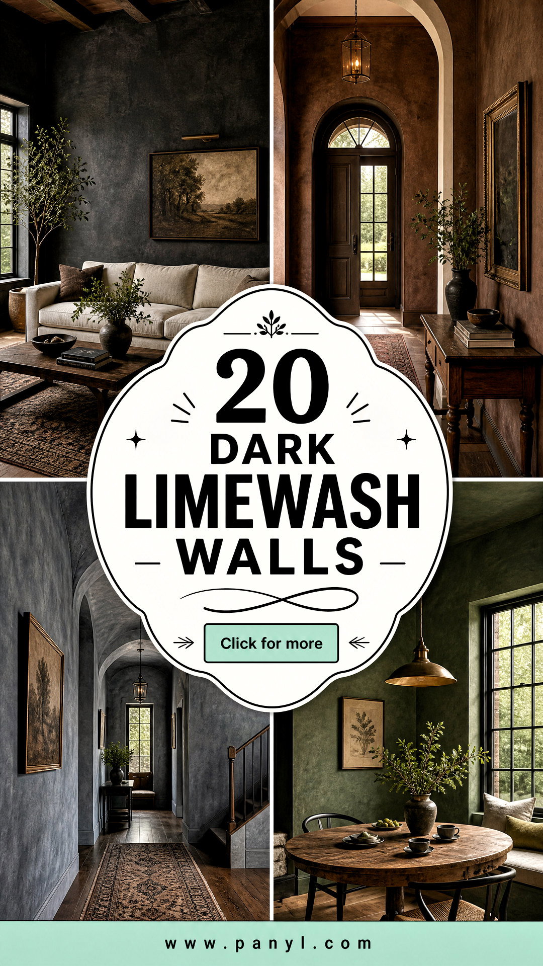 20 Dark Limewash Walls for Rich Instant Old-World Character - 20 Dark Limewash Walls for Rich, Instant Old-World Character