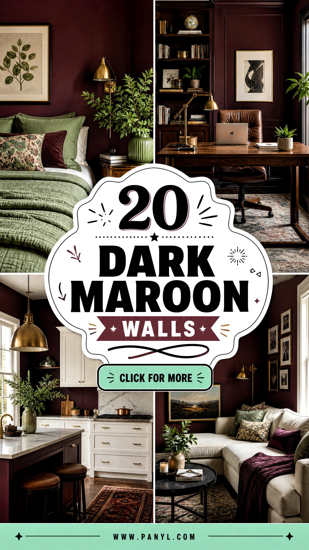 20 Dark Maroon Walls for Rich Sophisticated Modern Rooms - 20 Dark Maroon Walls for Rich, Sophisticated Modern Rooms
