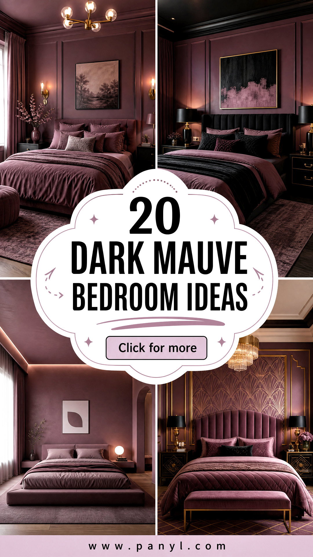 20 Dark Mauve Bedroom Ideas for a Soft Sophisticated Look - 20 Dark Mauve Bedroom Ideas for a Soft, Sophisticated Look