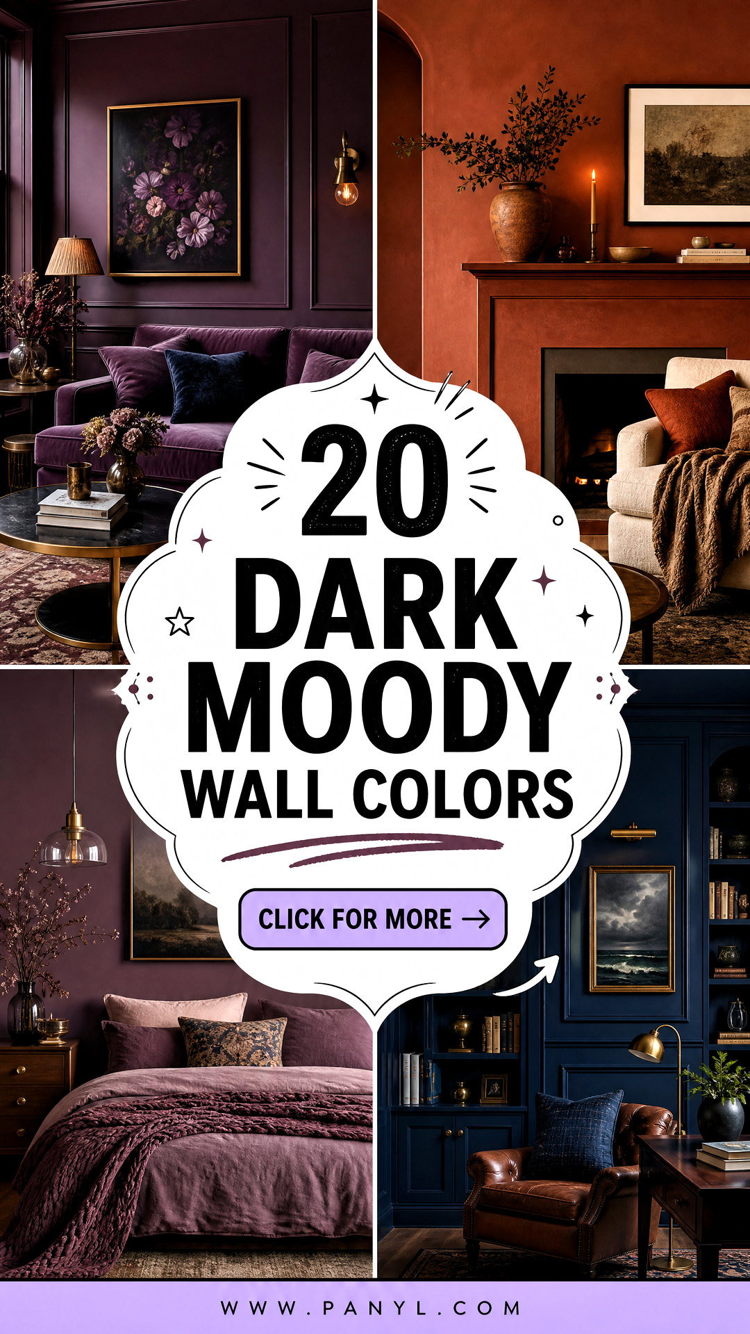 20 Dark Moody Wall Colors for a Cozy Dramatic Makeover - 20 Dark Moody Wall Colors for a Cozy, Dramatic Makeover