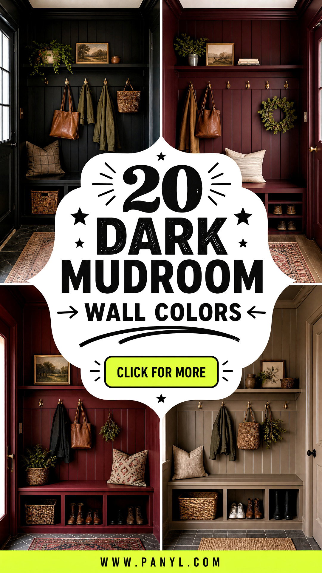 20 Dark Mudroom Wall Colors for a Polished Practical Entry - 20 Dark Mudroom Wall Colors for a Polished, Practical Entry