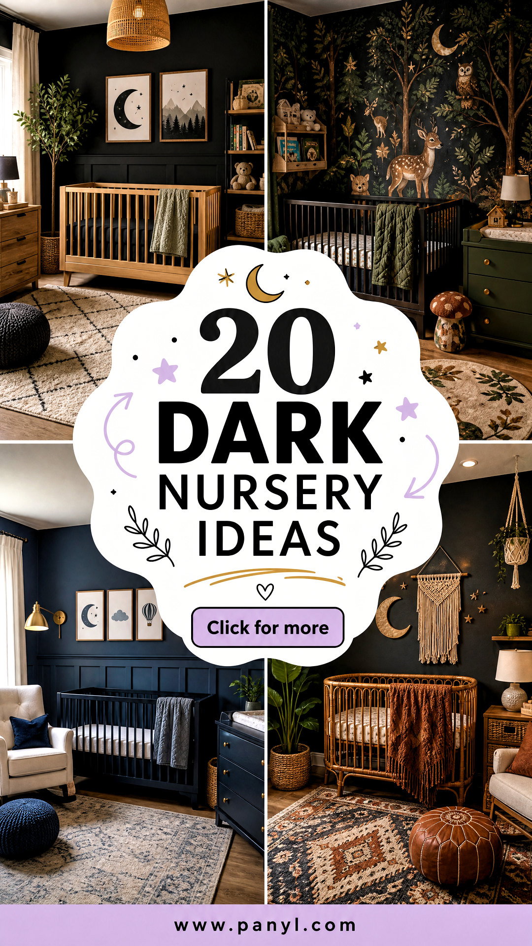 20 Dark Nursery Ideas for a Cozy Dreamy Modern Baby Room - 20 Dark Nursery Ideas for a Cozy, Dreamy Modern Baby Room
