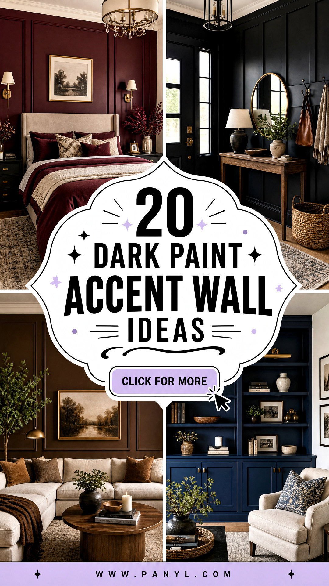20 Dark Paint Accent Wall Ideas for a Bold Designer Look - 20 Dark Paint Accent Wall Ideas for a Bold Designer Look