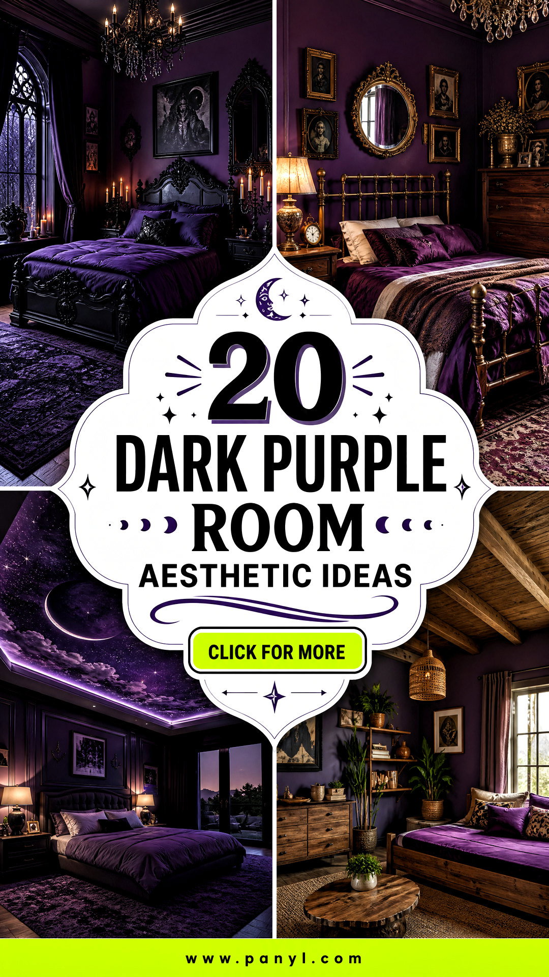 20 Dark Purple Room Aesthetic Ideas for a Moody Modern Home - 20 Dark Purple Room Aesthetic Ideas for a Moody, Modern Home