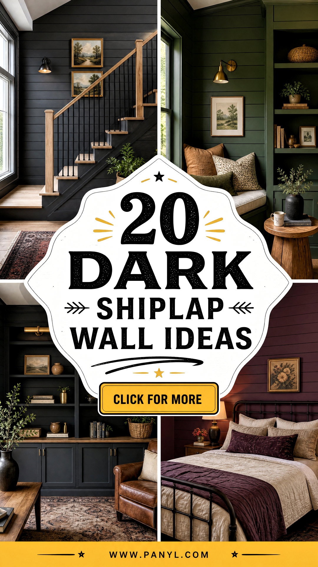 20 Dark Shiplap Wall Ideas for a Cozy Rustic-Modern Home - 20 Dark Shiplap Wall Ideas for a Cozy, Rustic-Modern Home