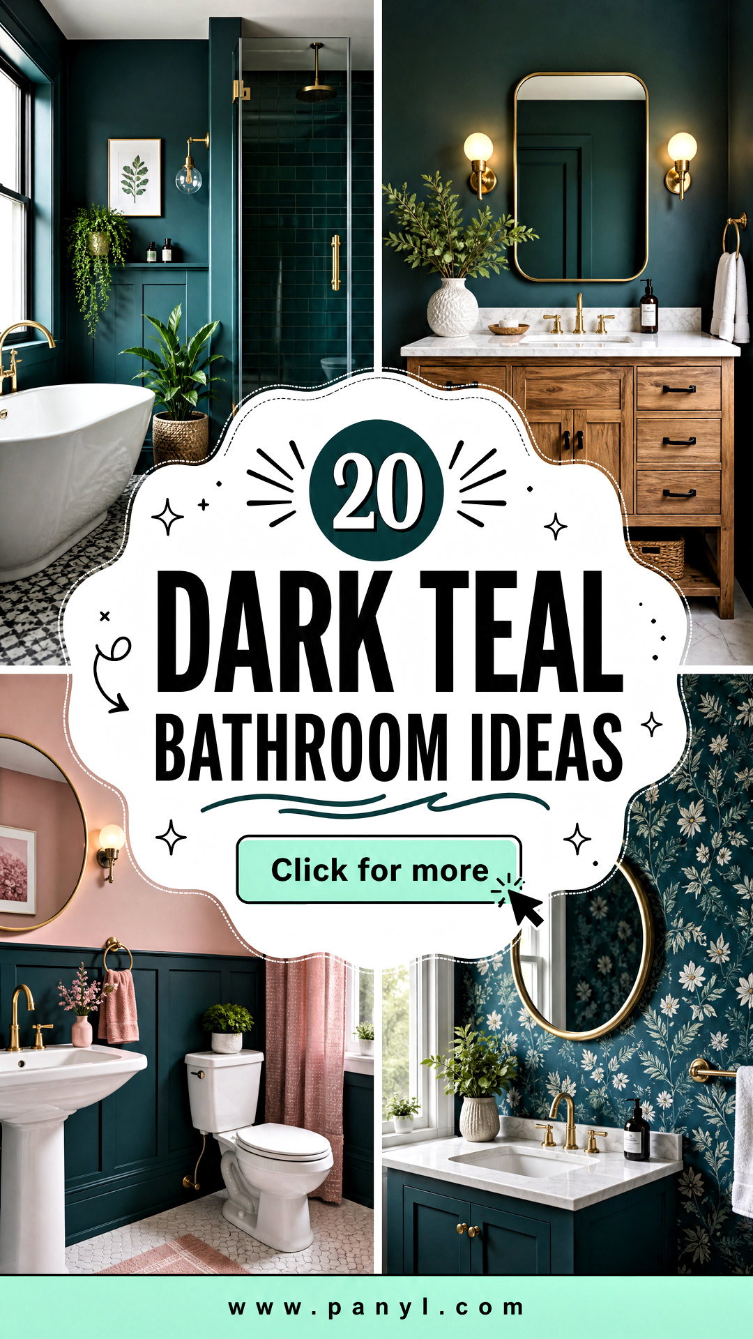 20 Dark Teal Bathroom Ideas for a Bold Spa-Like Retreat - 20 Dark Teal Bathroom Ideas for a Bold Spa-Like Retreat