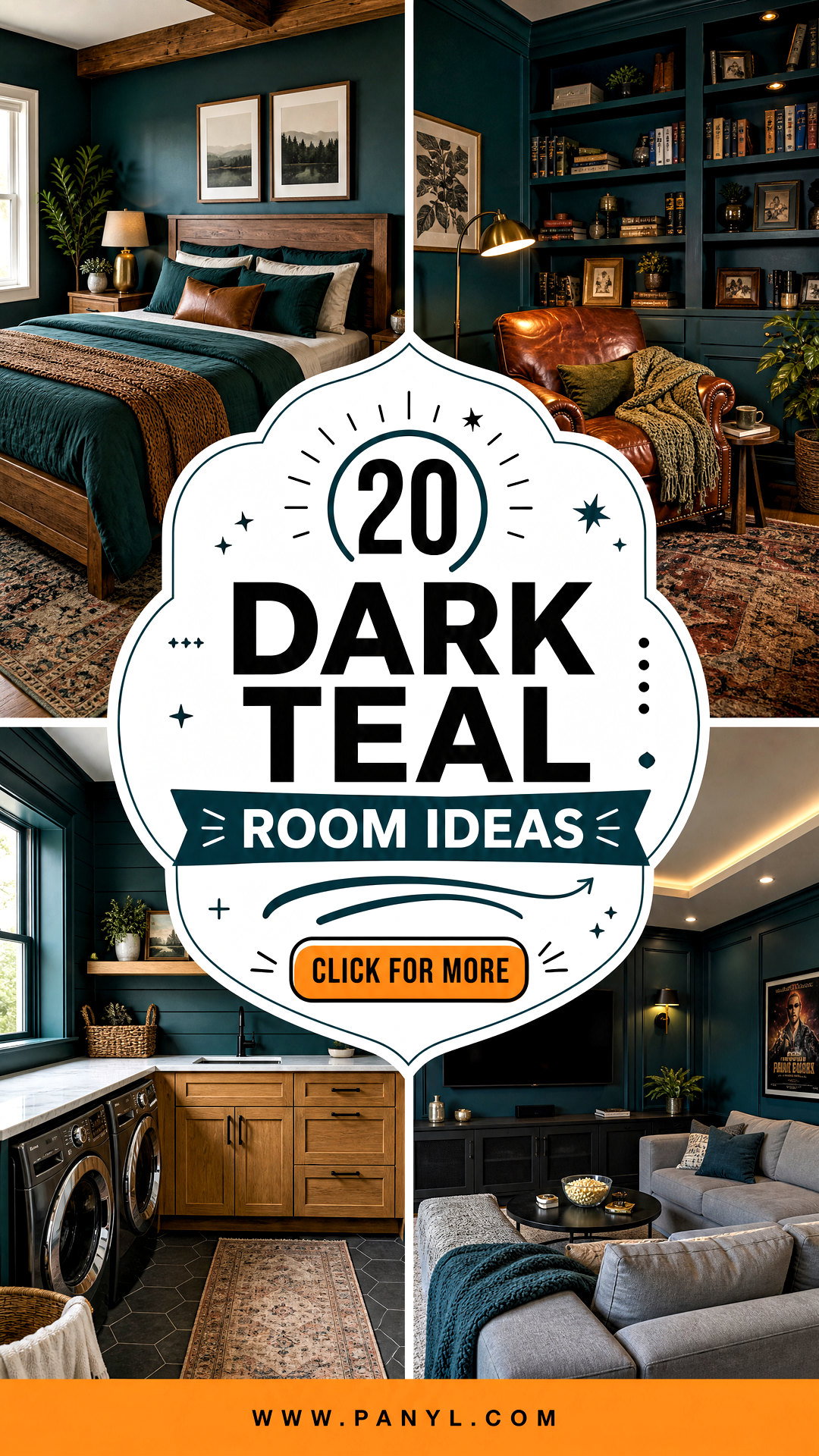 20 Dark Teal Room Ideas for a Cozy Sophisticated Home - 20 Dark Teal Room Ideas for a Cozy, Sophisticated Home