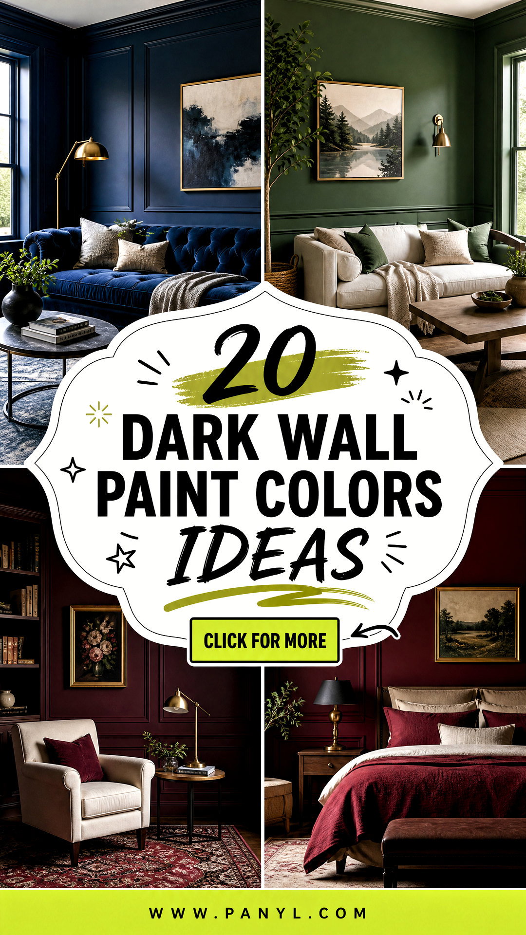 20 Dark Wall Paint Colors for a Moody Modern Home Refresh - 20 Dark Wall Paint Colors for a Moody, Modern Home Refresh