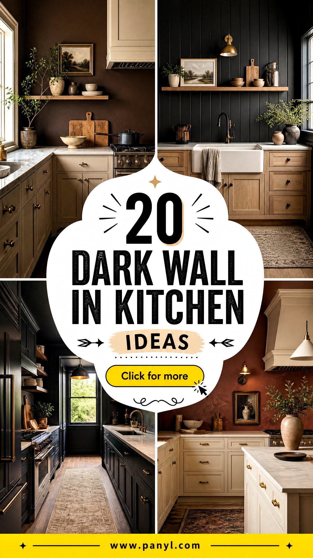 20 Dark Wall in Kitchen Ideas for a Bold Sophisticated Look - 20 Dark Wall in Kitchen Ideas for a Bold, Sophisticated Look