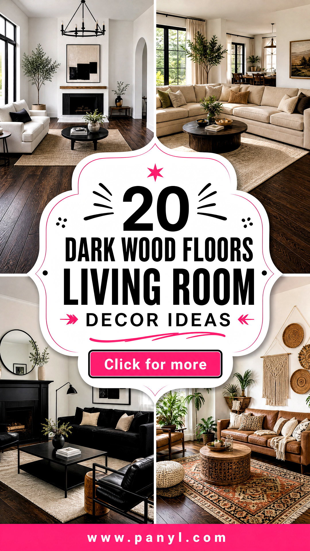 20 Dark Wood Floors Living Room Decor Ideas for Cozy Style - 20 Dark Wood Floors Living Room Decor Ideas for Cozy Style