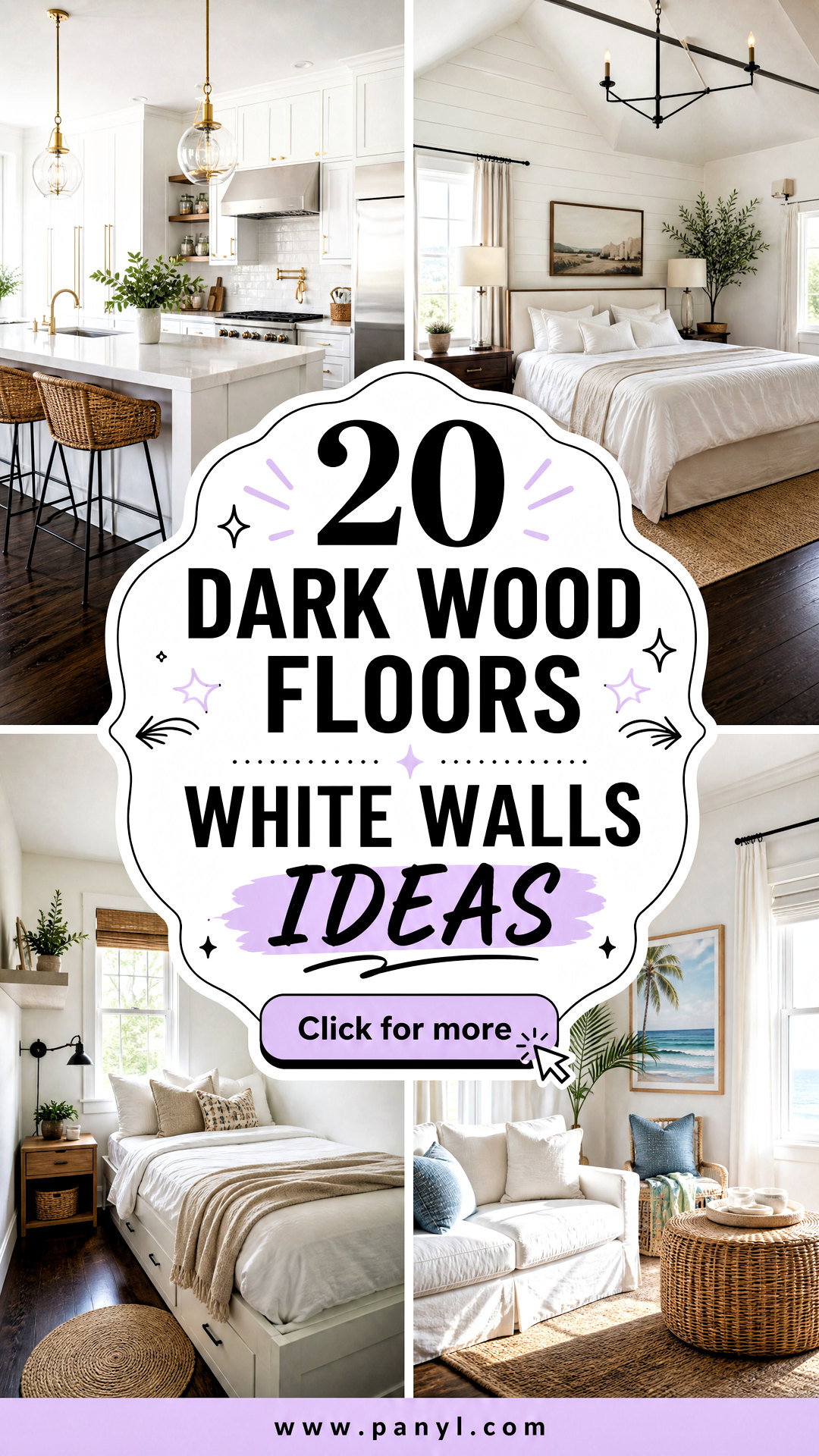 20 Dark Wood Floors White Walls Ideas for Timeless Contrast - 20 Dark Wood Floors White Walls Ideas for Timeless Contrast