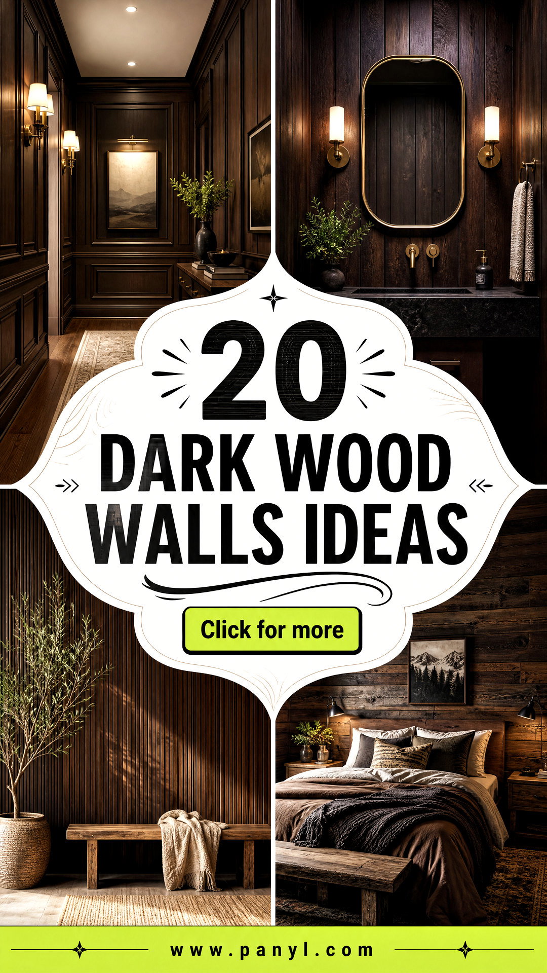 20 Dark Wood Walls Ideas for a Warm Dramatic Home Update - 20 Dark Wood Walls Ideas for a Warm, Dramatic Home Update