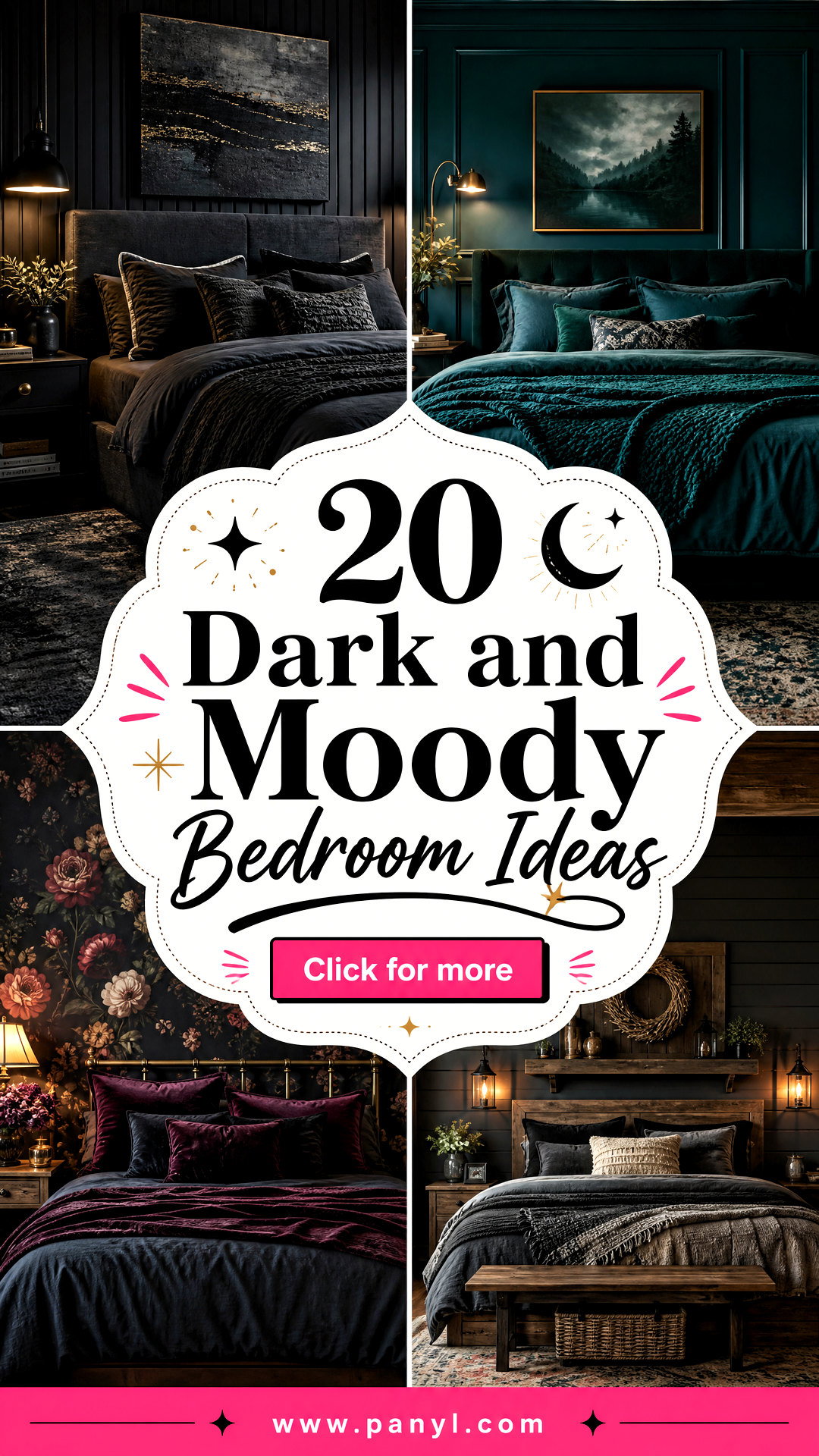 20 Dark and Moody Bedroom Ideas for a Dramatic Cozy Retreat - 20 Dark and Moody Bedroom Ideas for a Dramatic, Cozy Retreat