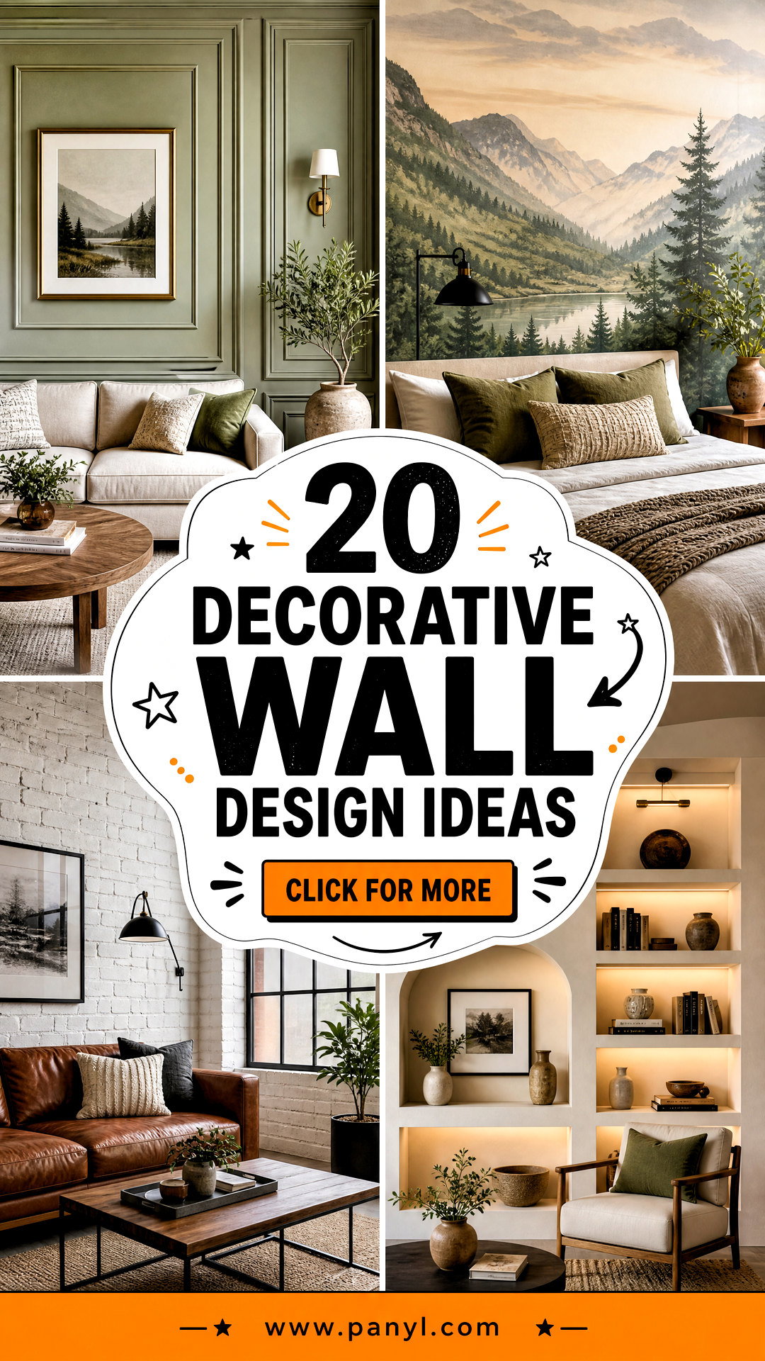 20 Decorative Wall Design Ideas for a Striking Home Refresh - 20 Decorative Wall Design Ideas for a Striking Home Refresh