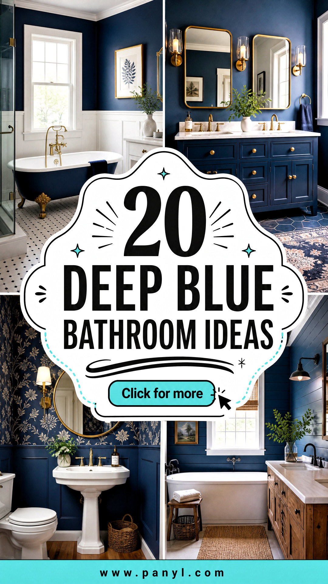 20 Deep Blue Bathroom Ideas for a Serene Spa-Like Retreat - 20 Deep Blue Bathroom Ideas for a Serene, Spa-Like Retreat