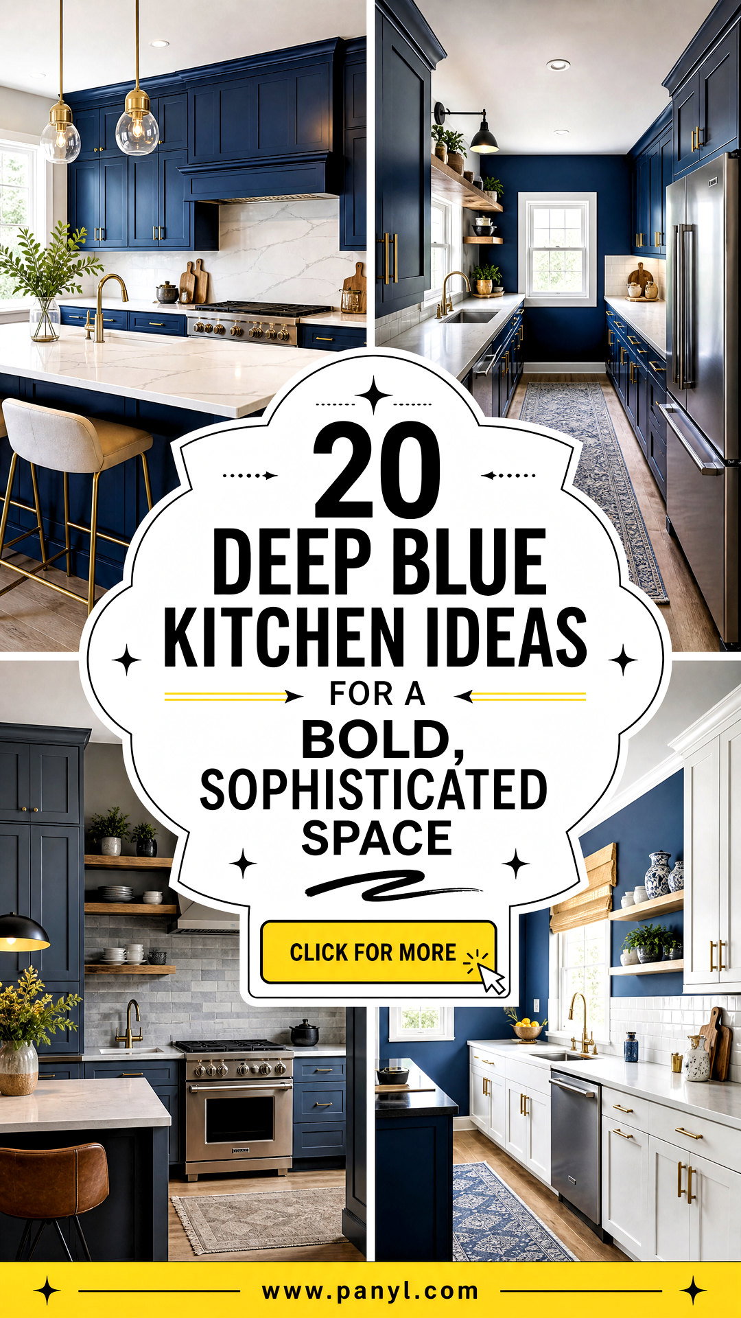 20 Deep Blue Kitchen Ideas for a Bold Sophisticated Space - 20 Deep Blue Kitchen Ideas for a Bold, Sophisticated Space