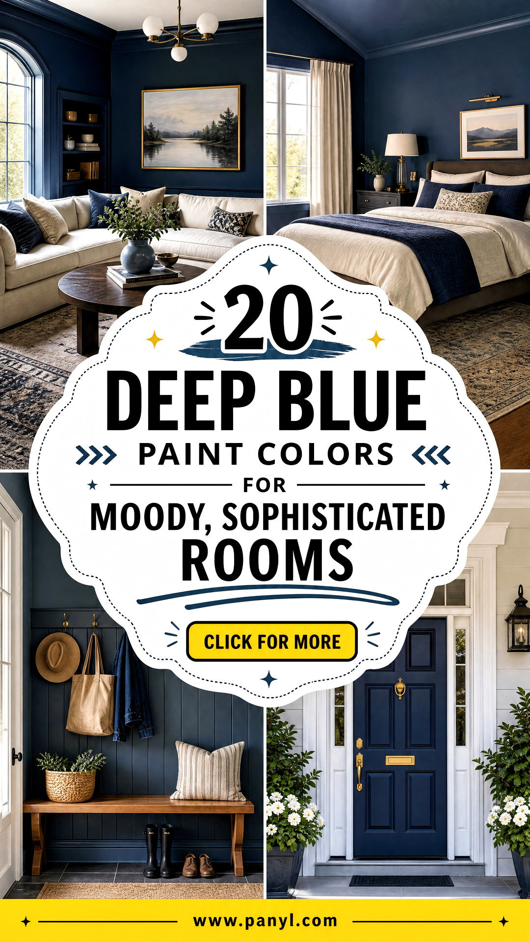 20 Deep Blue Paint Colors for Moody Sophisticated Rooms - 20 Deep Blue Paint Colors for Moody, Sophisticated Rooms